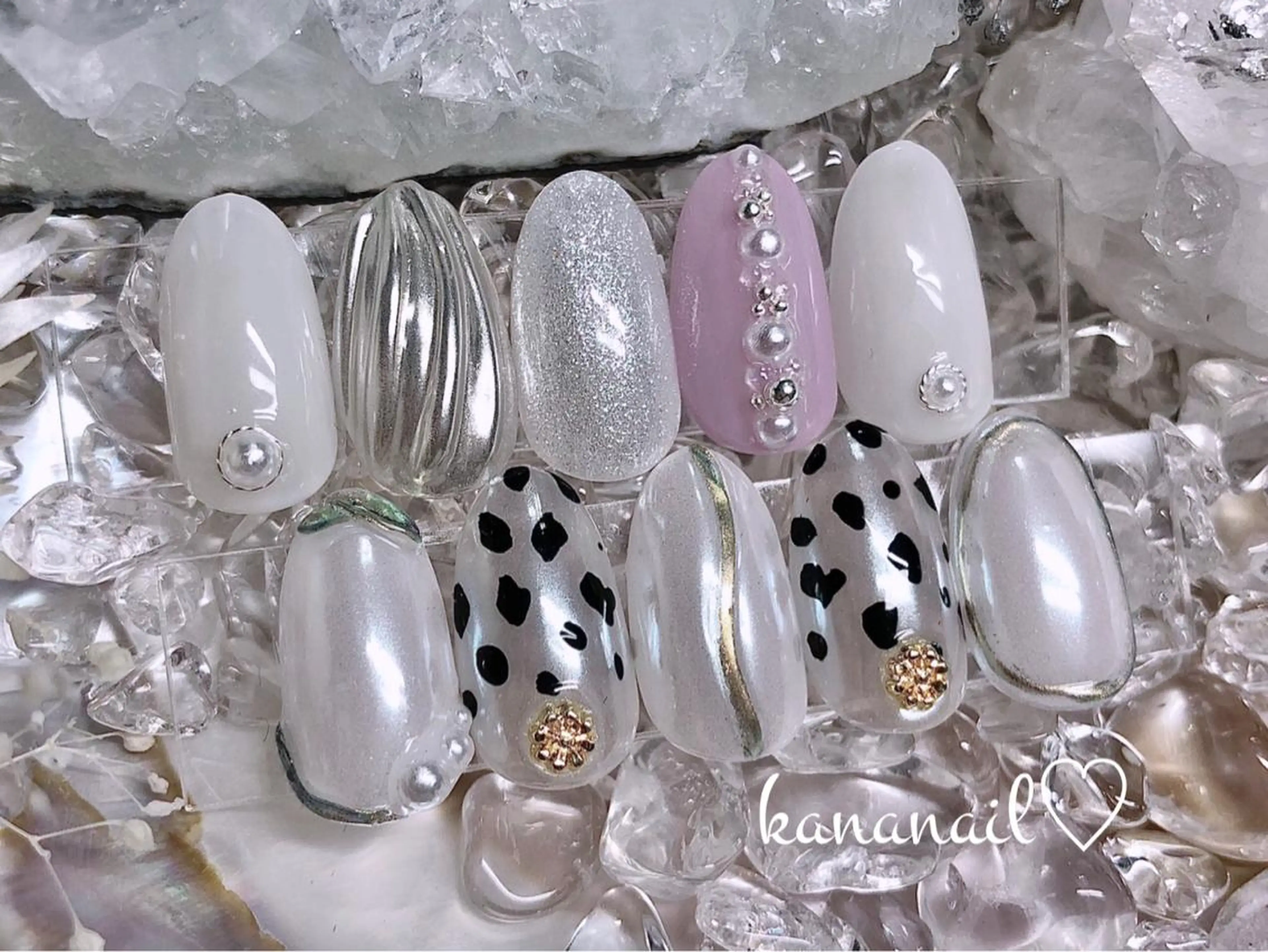 ネイル ミディアムネイル ハンドネイル kananail ♡のネイルデザイン