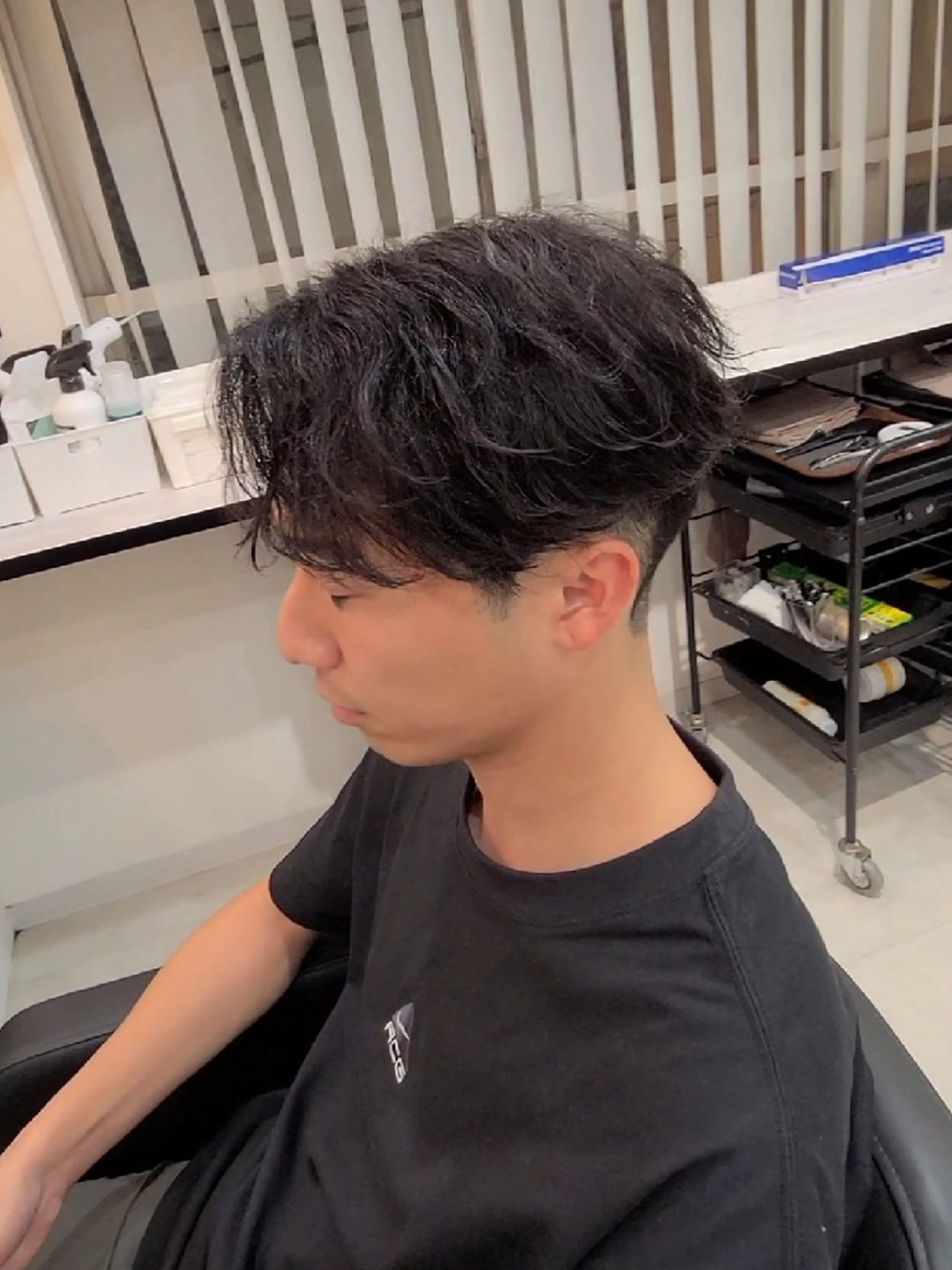 メンズ パーマ フェザーパーマ メンズパーマ カット パーマ ヘアセット LEN名古屋/パーマ 海外ヘア/メンズ特化のヘアスタイル