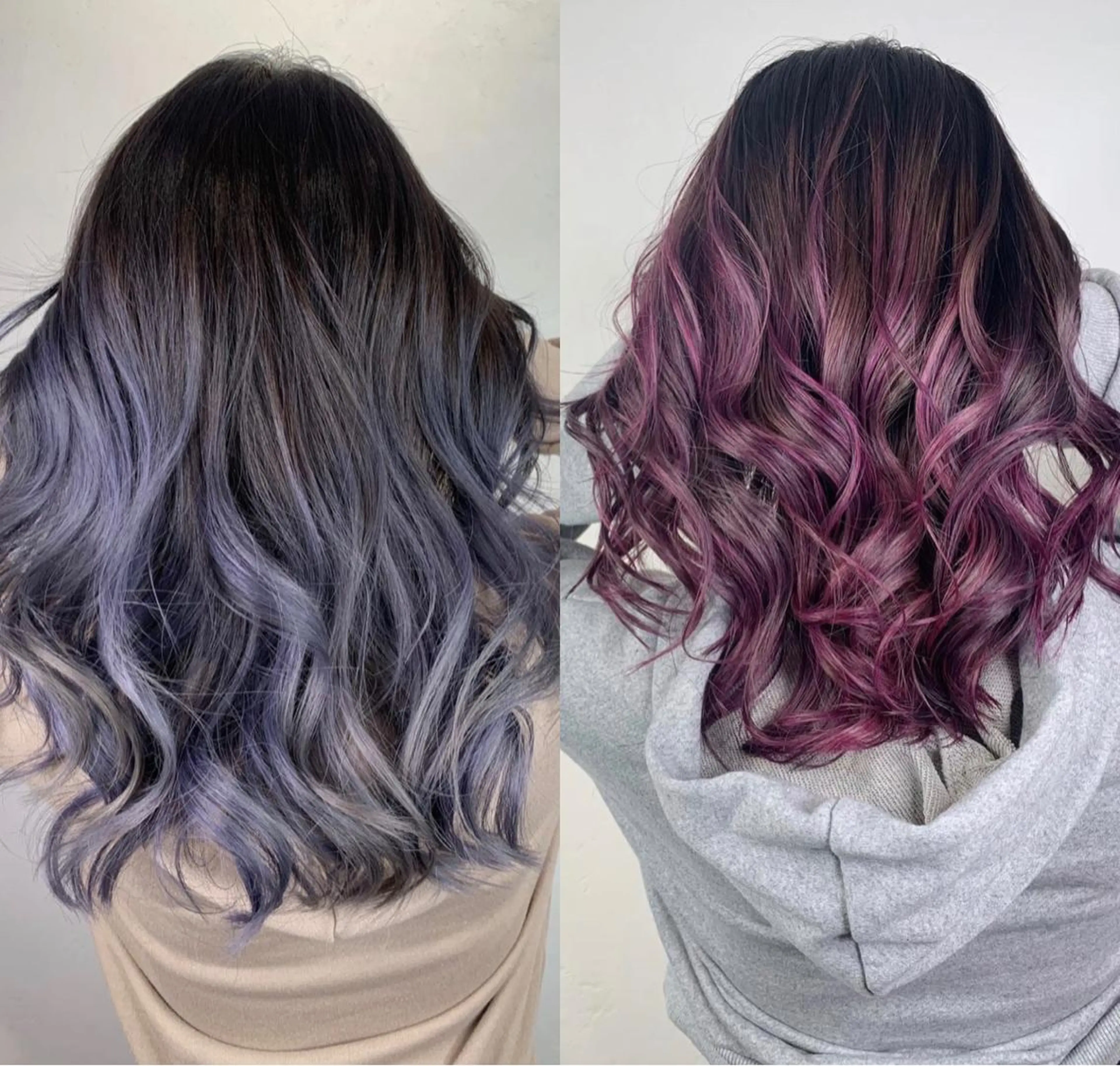 セミロング カラー _WHITE 高槻のヘアスタイル