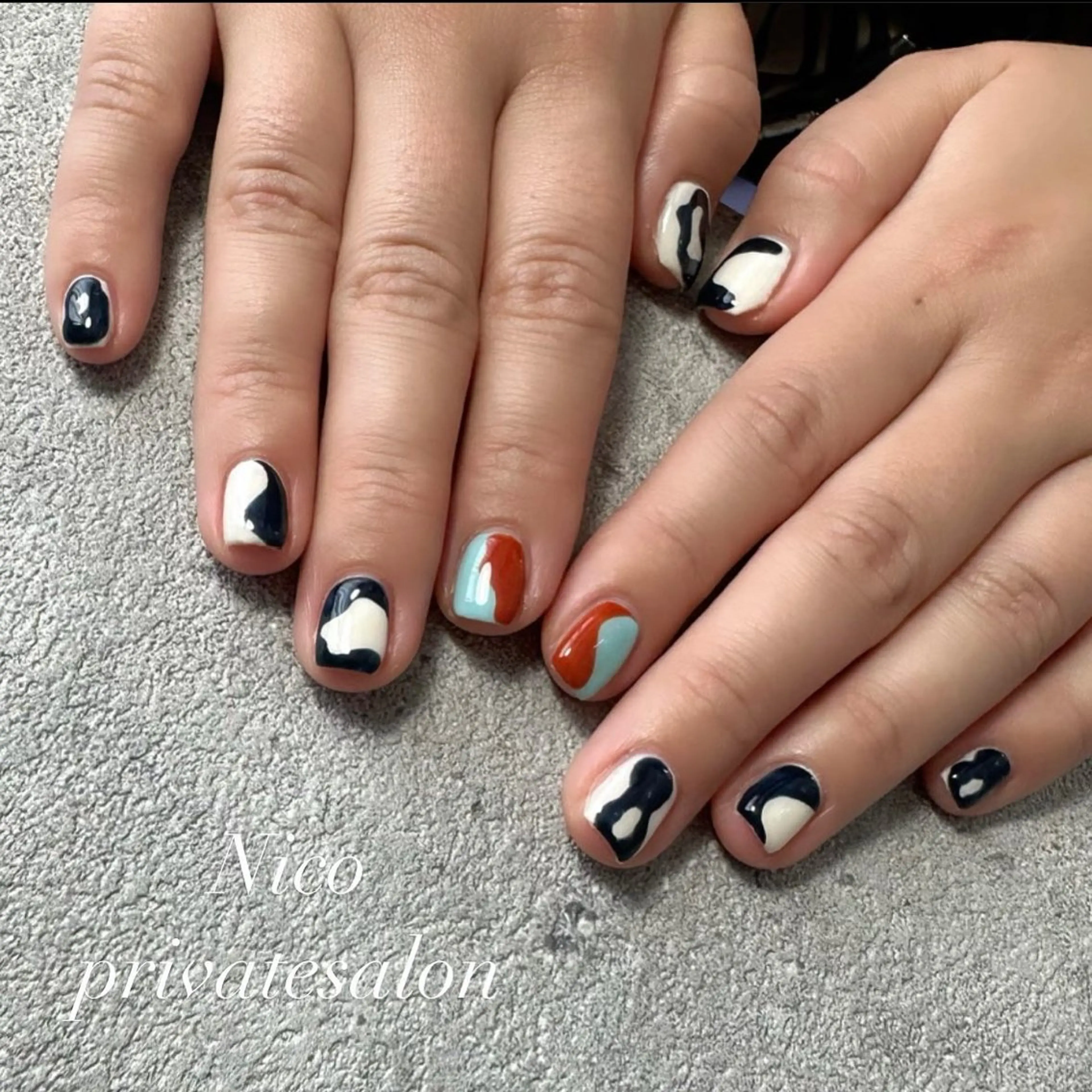 ネイル ショートネイル ハンドネイル Nico 山本 史乃のマツエク・マツパデザイン