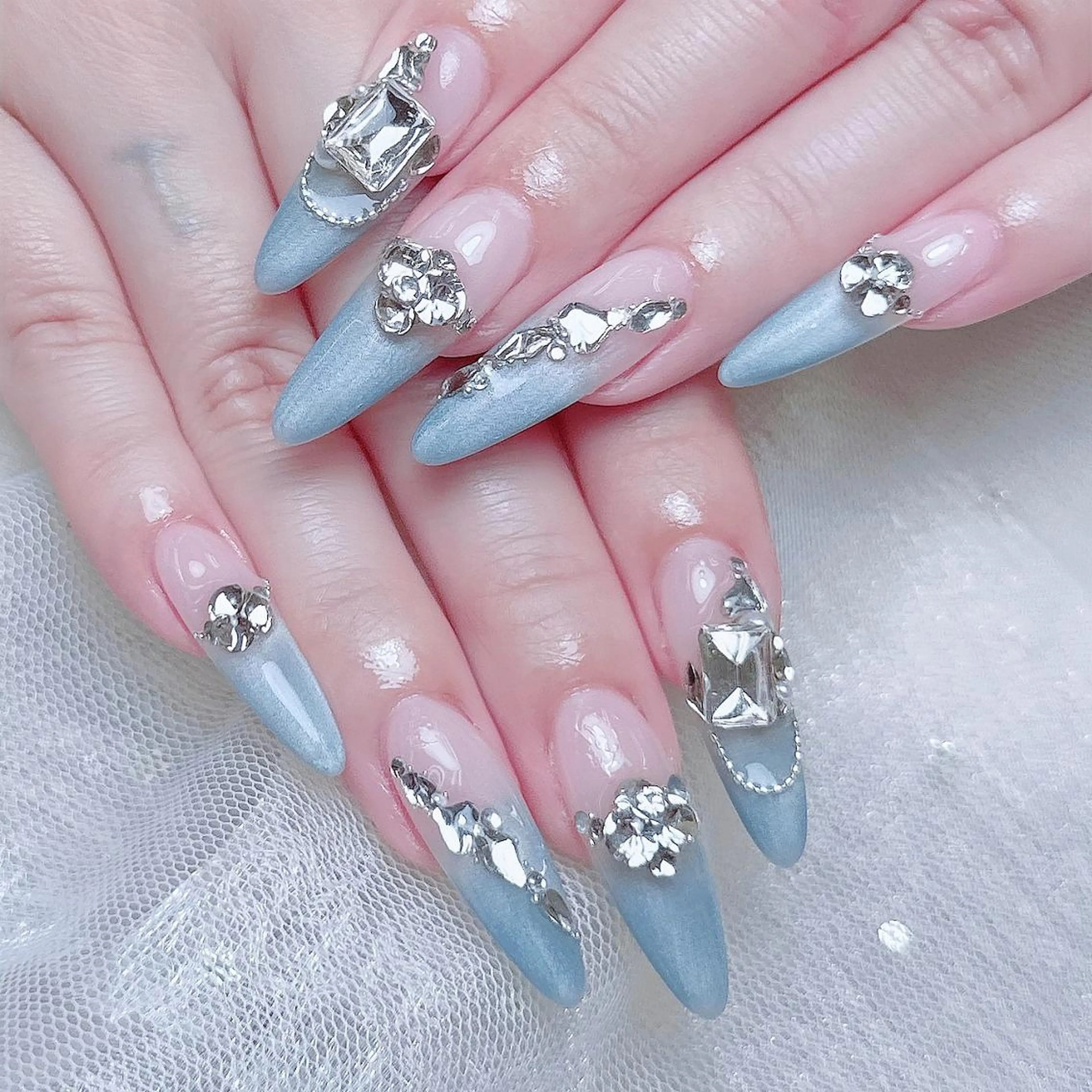 ネイル ハンドネイル 🦋チップ長さだし 専門店🦋のネイルデザイン