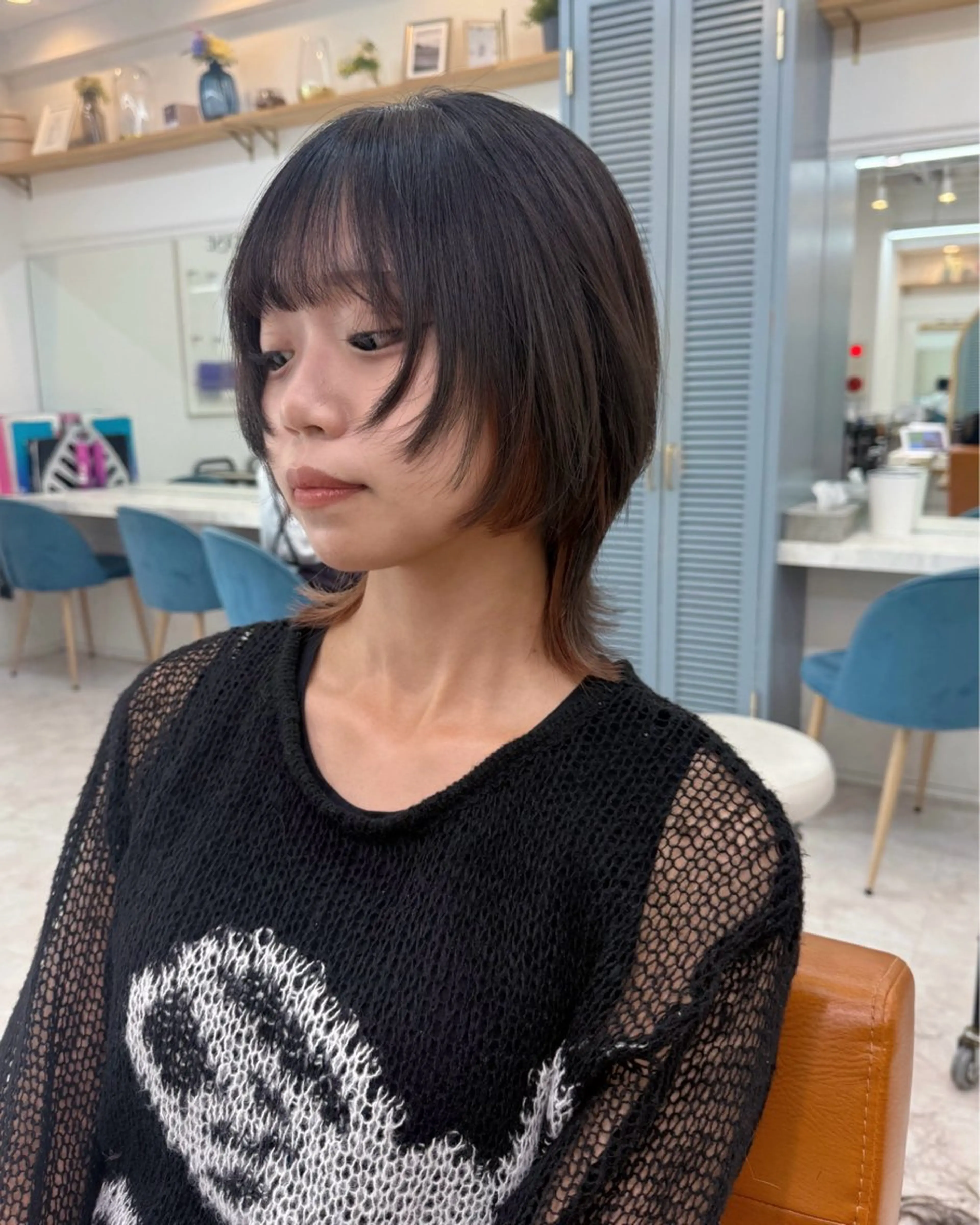 ミディアム きむらさくら/透明感 /レイヤーカットのヘアスタイル