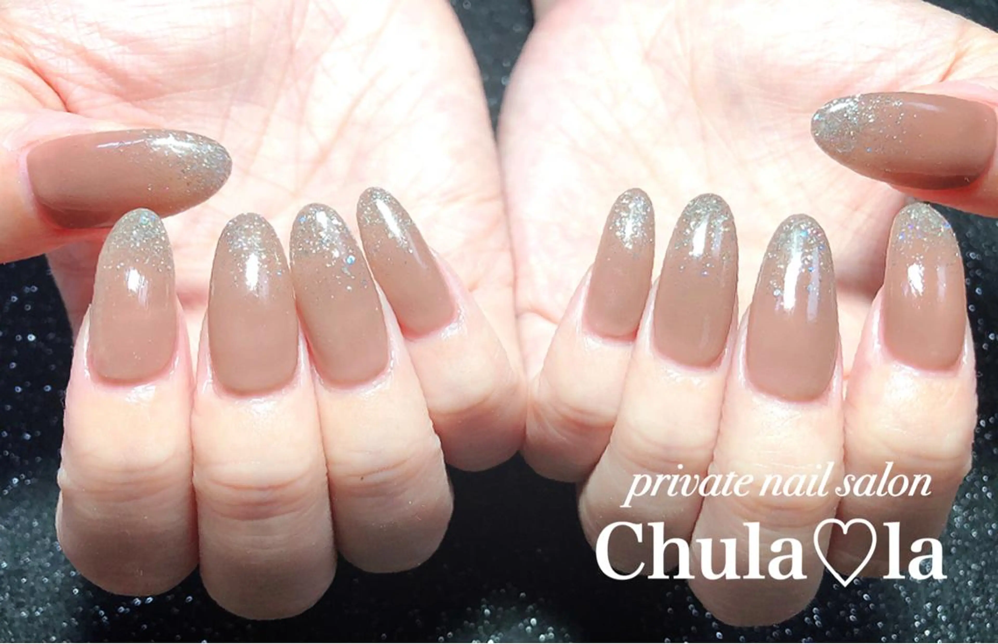 ネイル ラメ(グリッター) 持ち込み ハンドネイル Chula♡la 豊見城市高安のネイルデザイン