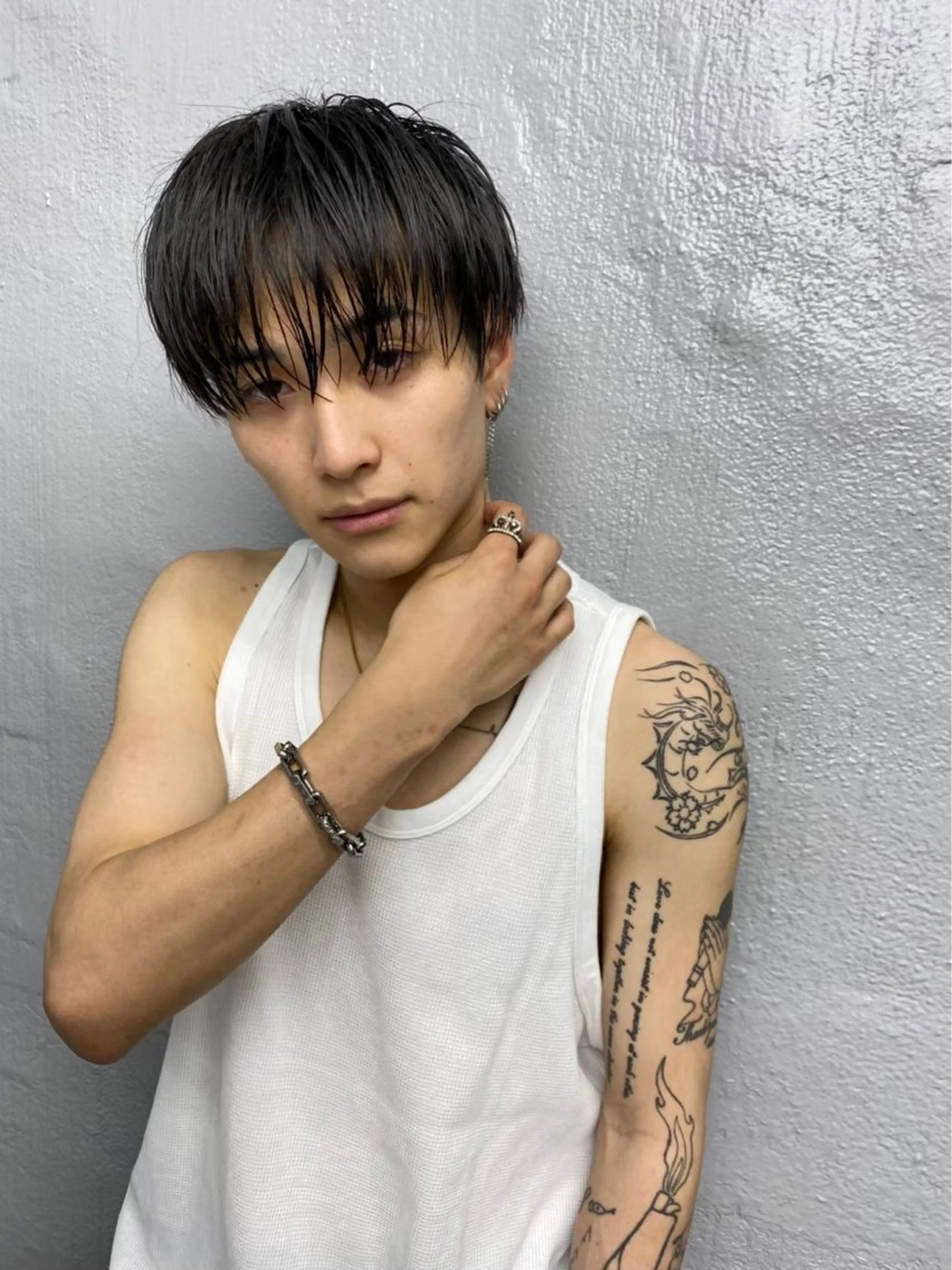 メンズ シャドウパーマ/ 波巻きパーマ/三鷹のヘアスタイル