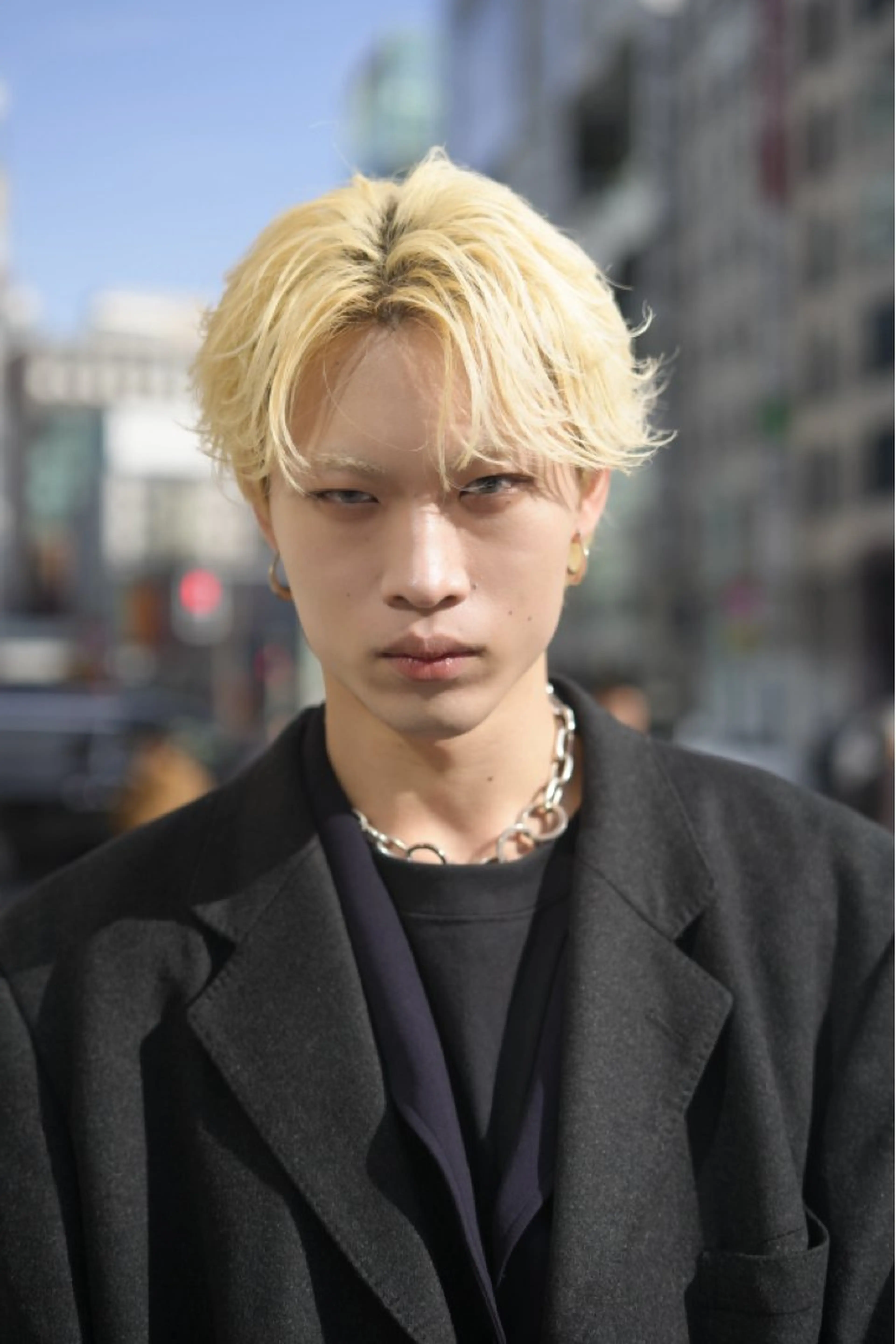 メンズ メンズブリーチ メンズ韓国風 刈り上げ カット ヘアカラー トリートメント レイヤー/メンズ 矢津田侑のヘアスタイル