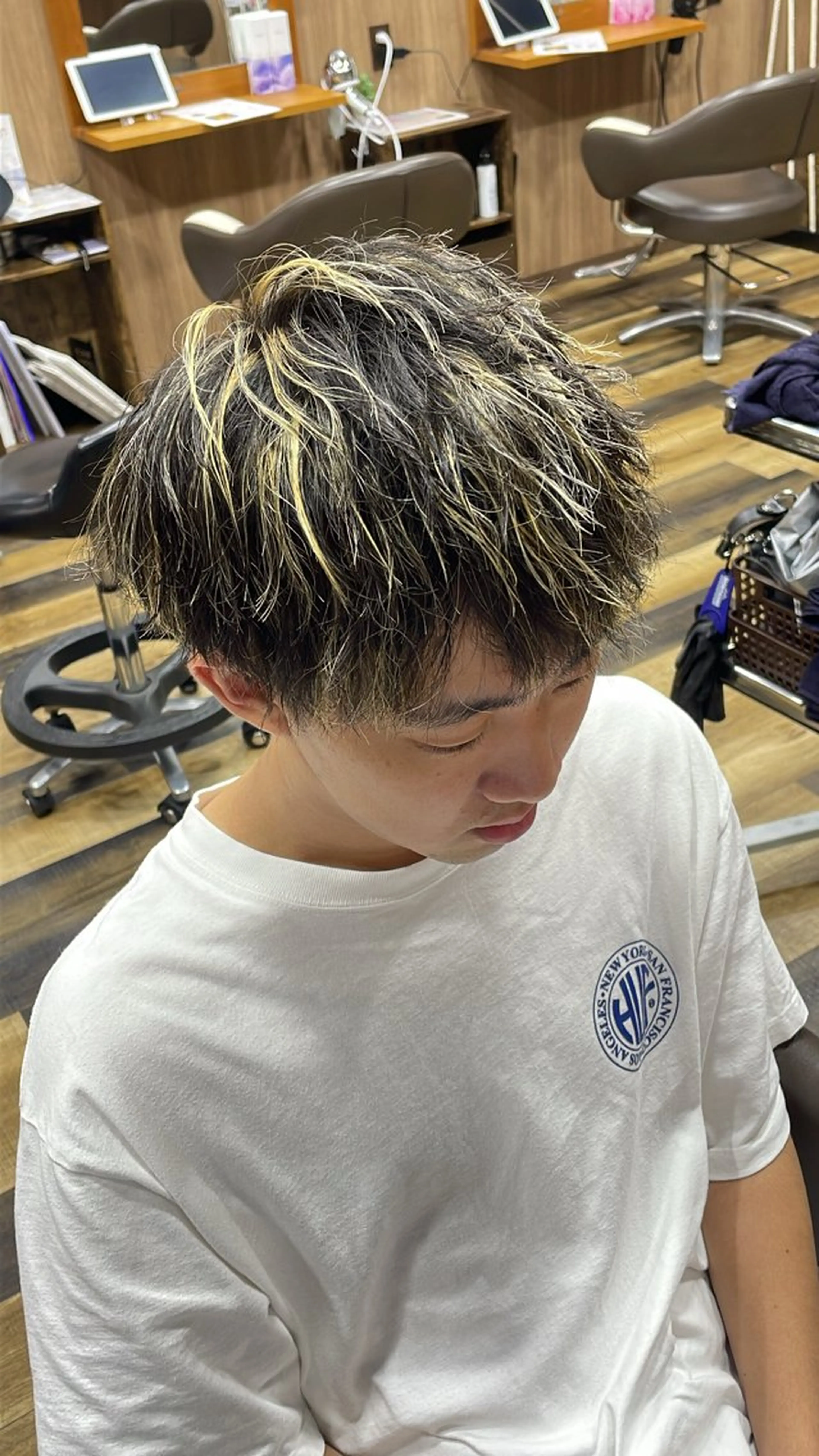 ショート カラー メンズ ヘアカラー トリートメント 山際勇策 /岐阜美容師のヘアスタイル