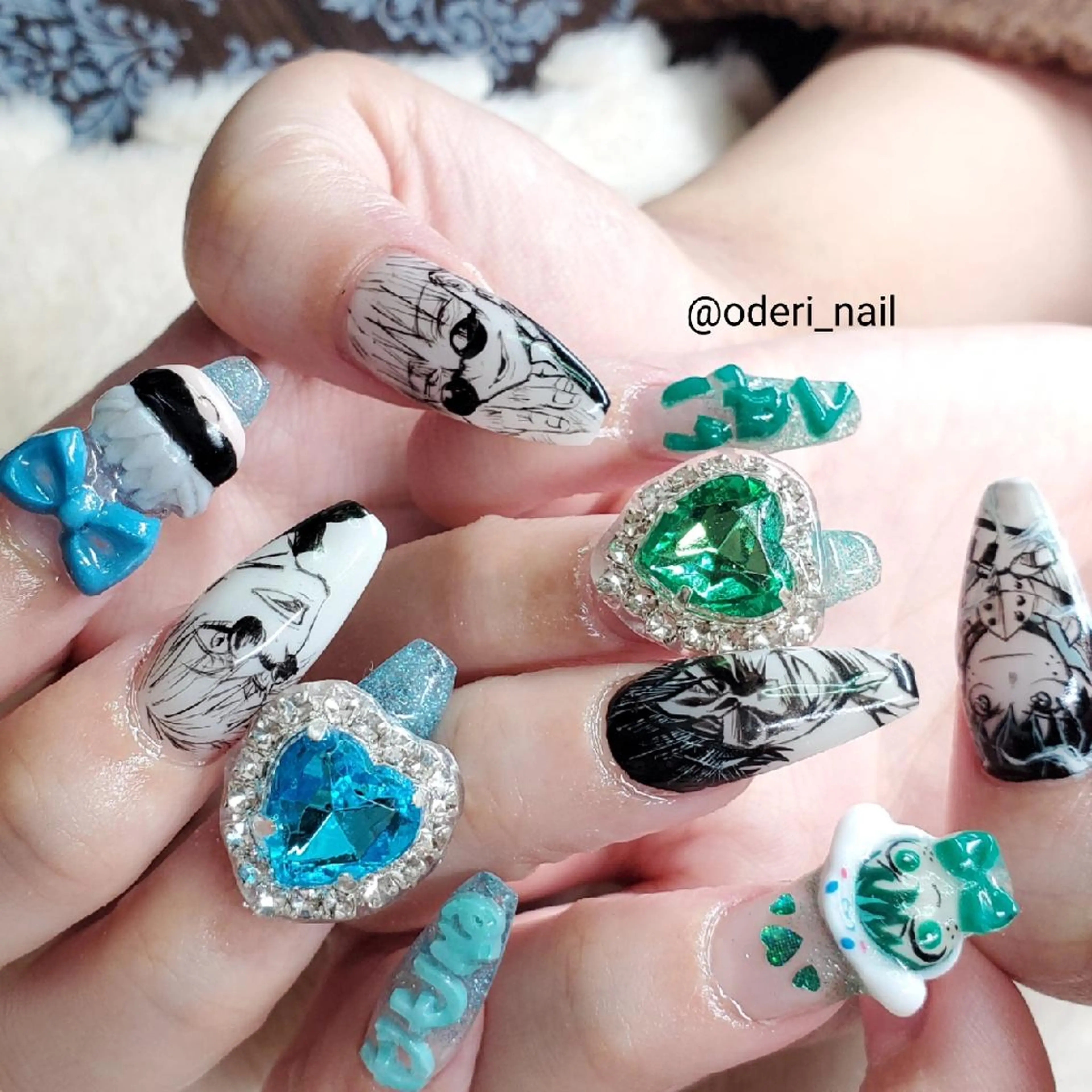 ネイル アートネイル フットネイル ジェルネイル グリーン 春ネイル おで@ oderi_nailのネイルデザイン