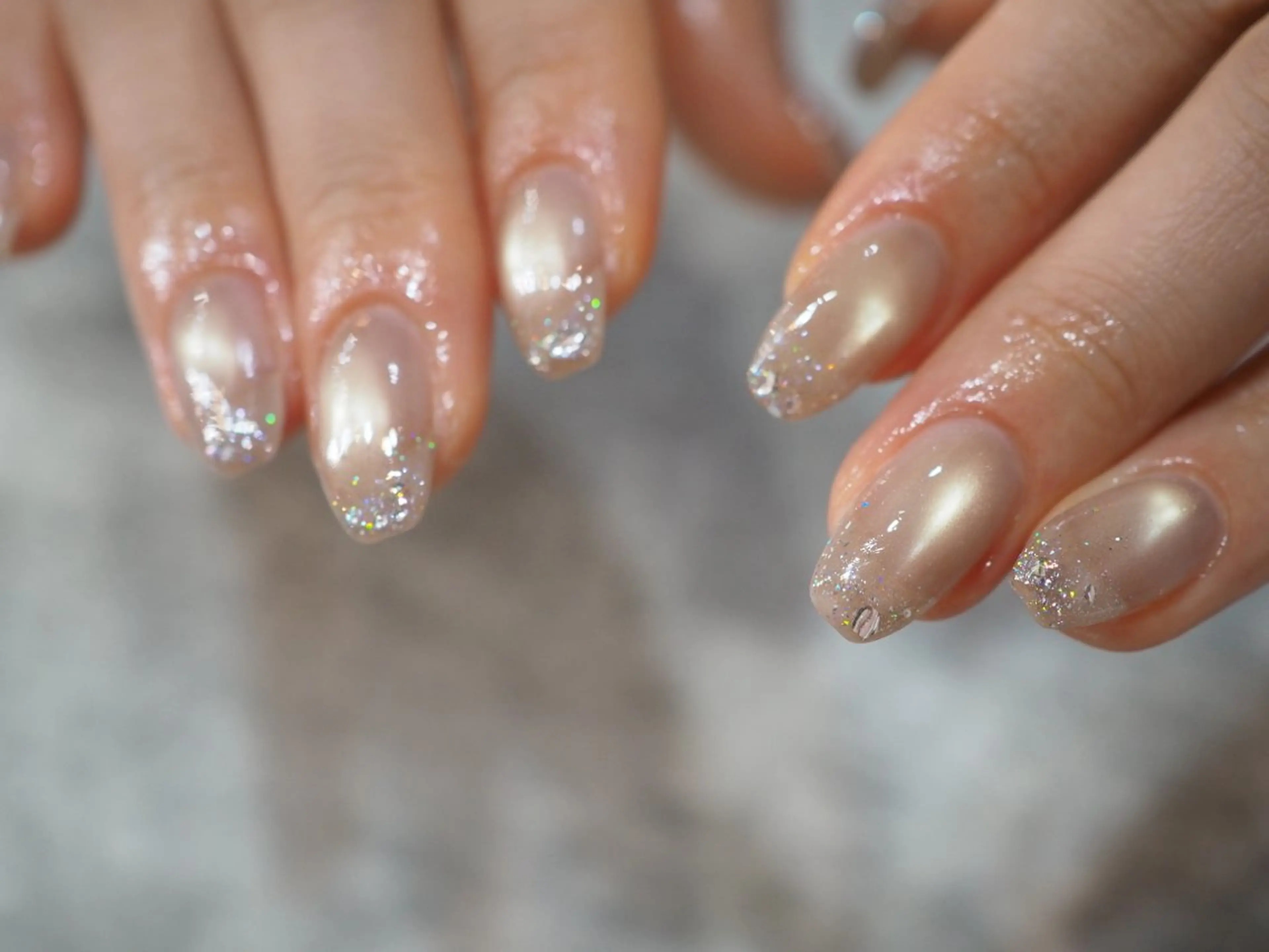 ネイル フラッシュネイル ラメ(グリッター) glaNje shioriのネイルデザイン