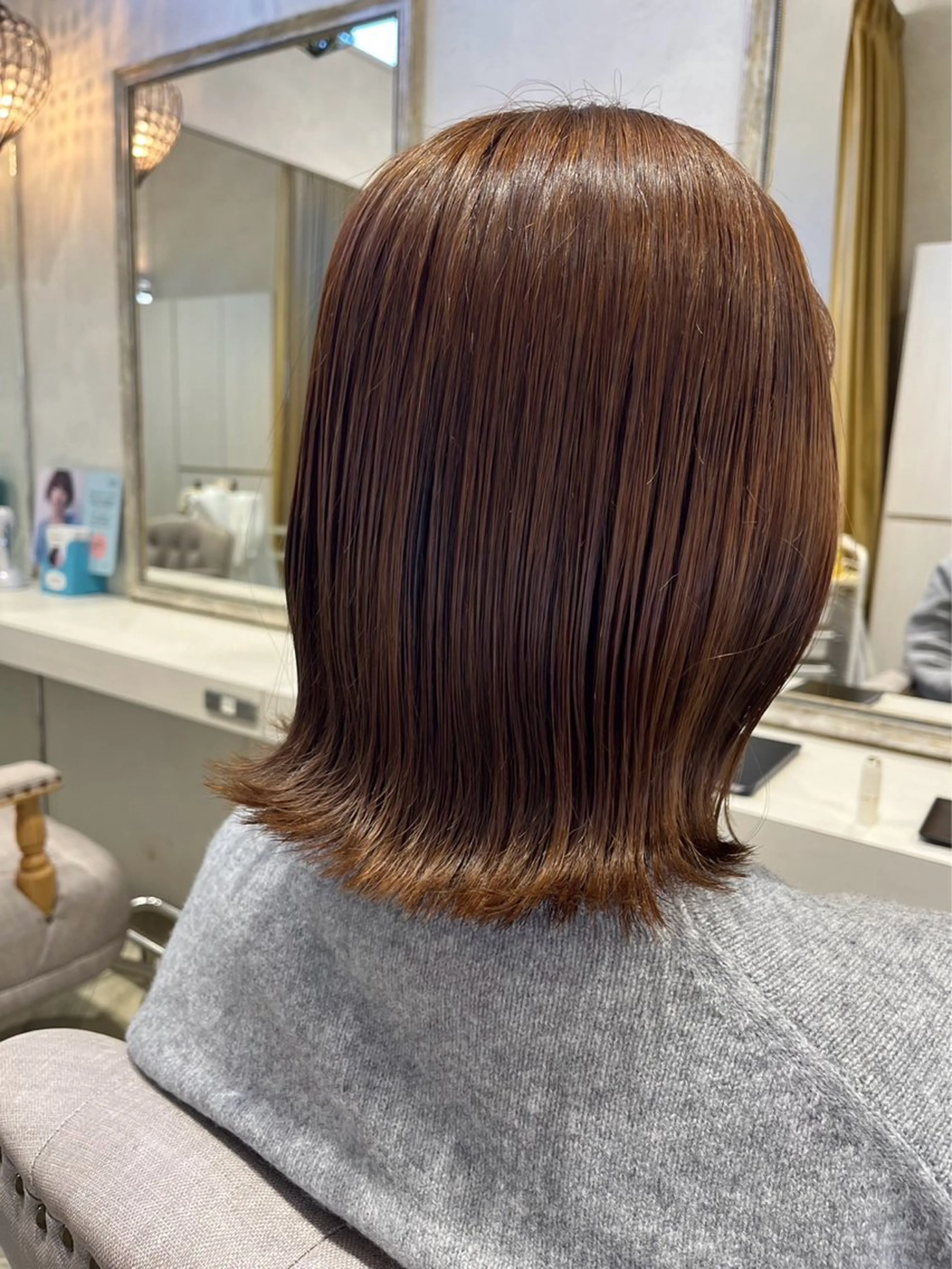 ミディアム 髪質改善 縮毛矯正 トリートメント ヘアカラー 【Pur hair】 NOAのヘアスタイル