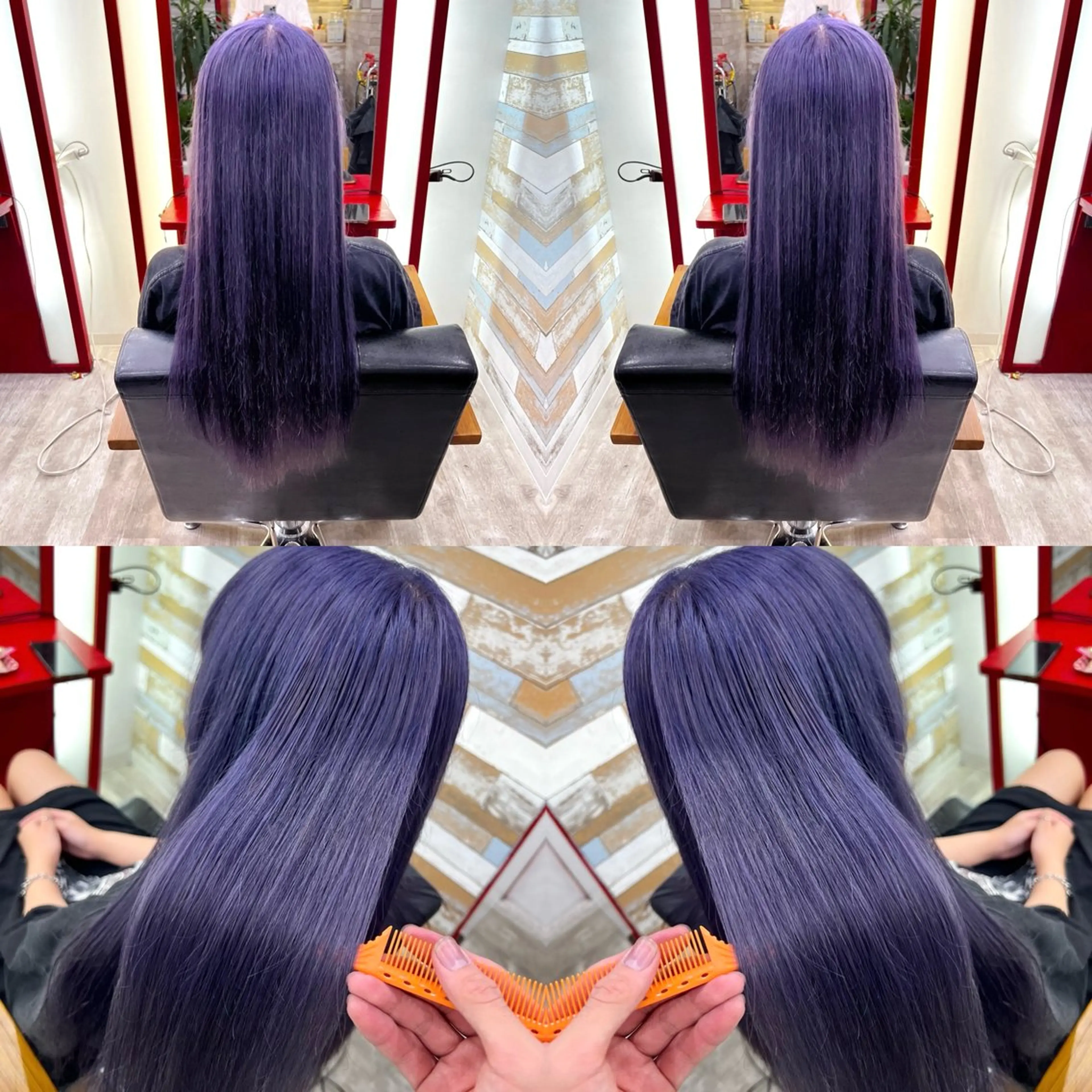 ✨初回限定‼️髪色を鮮やかに‼️futureダブルカラー &2stepケアトリートメント✨(全体ブリーチ&カラー)の写真