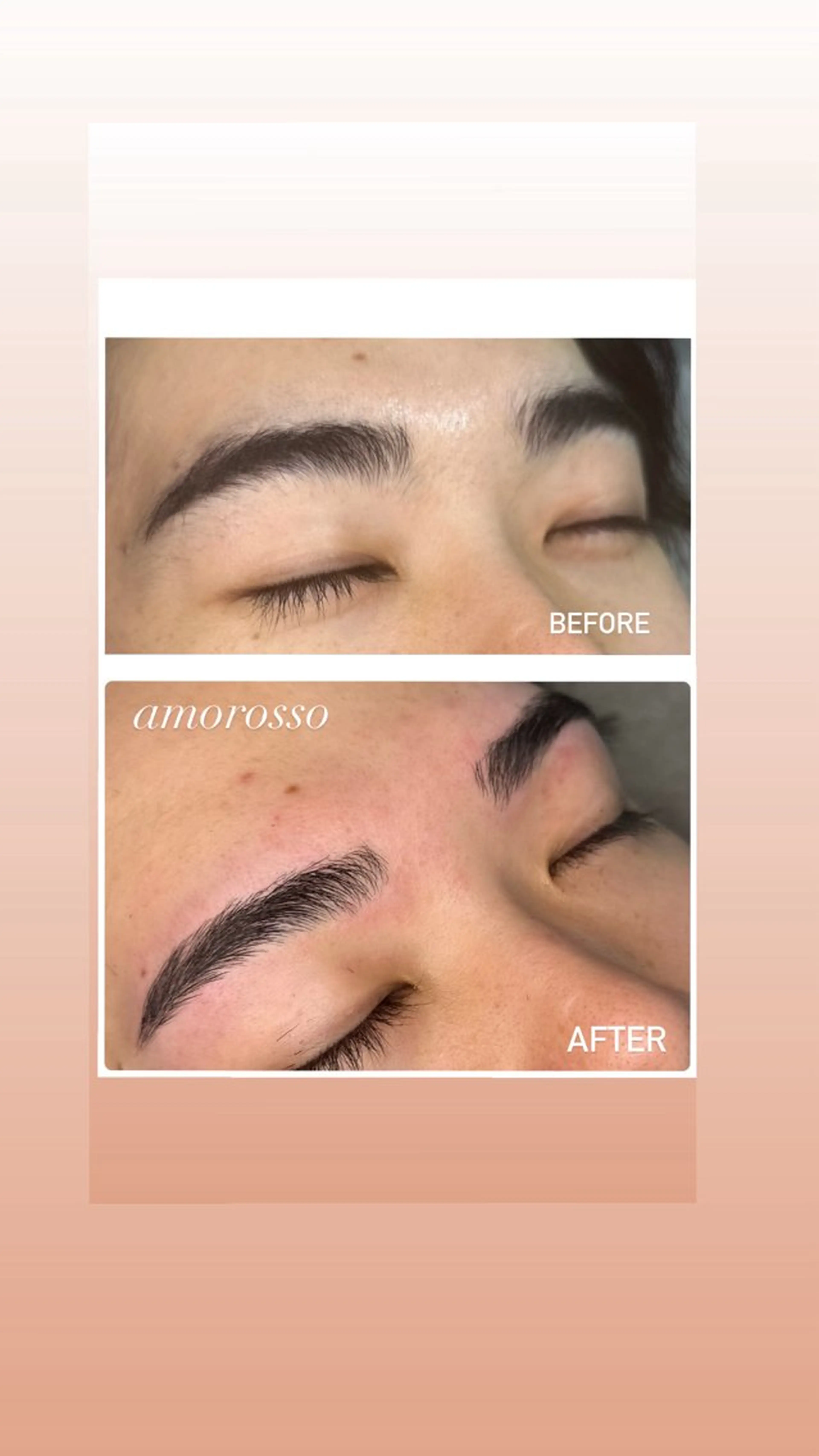アイブロウ ハリウッドブロウリフト メンズアイブロウ 眉毛ワックス脱毛 ワックス脱毛 眉カット その他(アイブロウ) アモロッソ 🐻Miiのマツエク・マツパデザイン