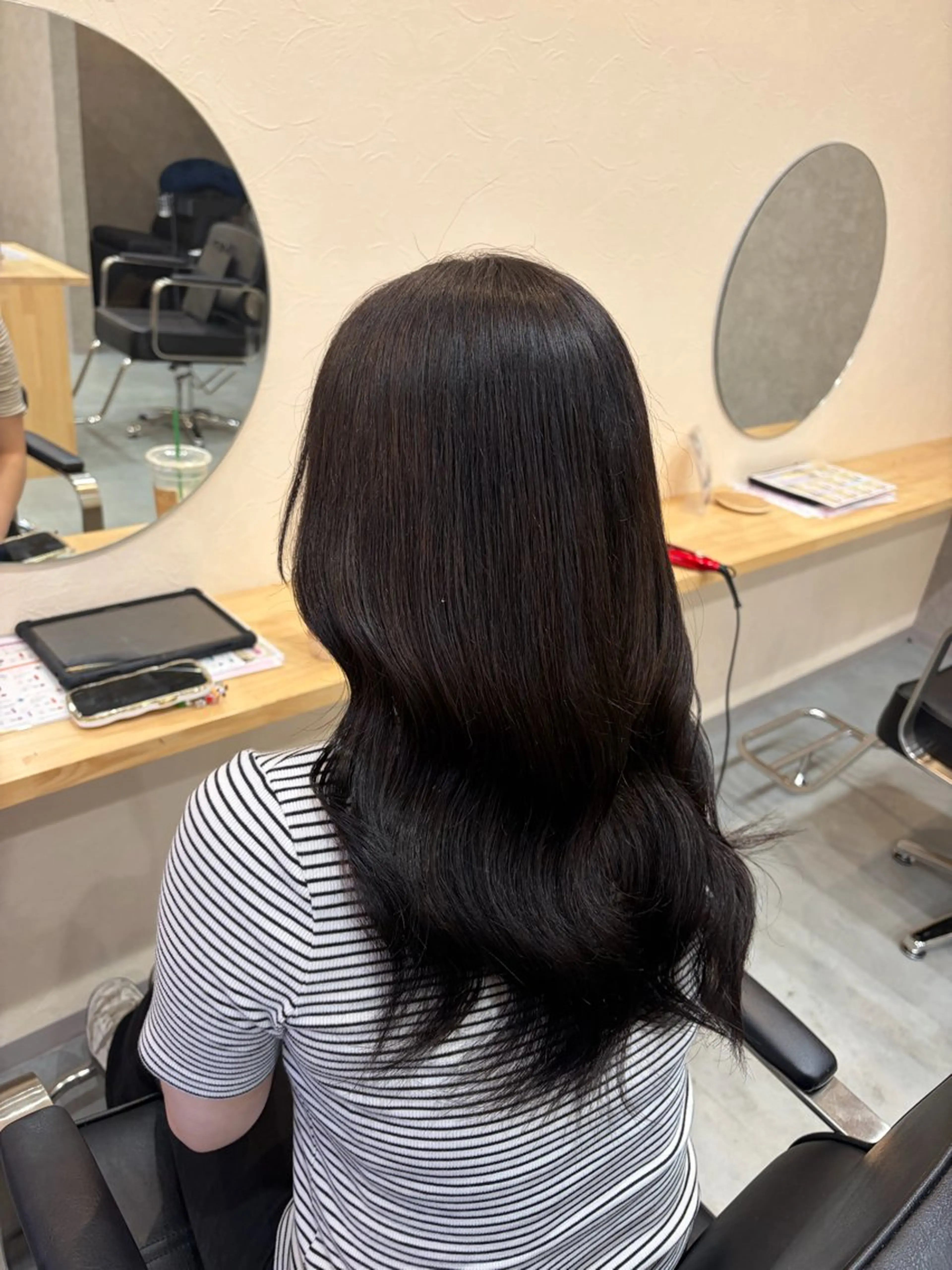 セミロング カラー 🎀似合わせカット 🎀透明感カラー💞のヘアスタイル