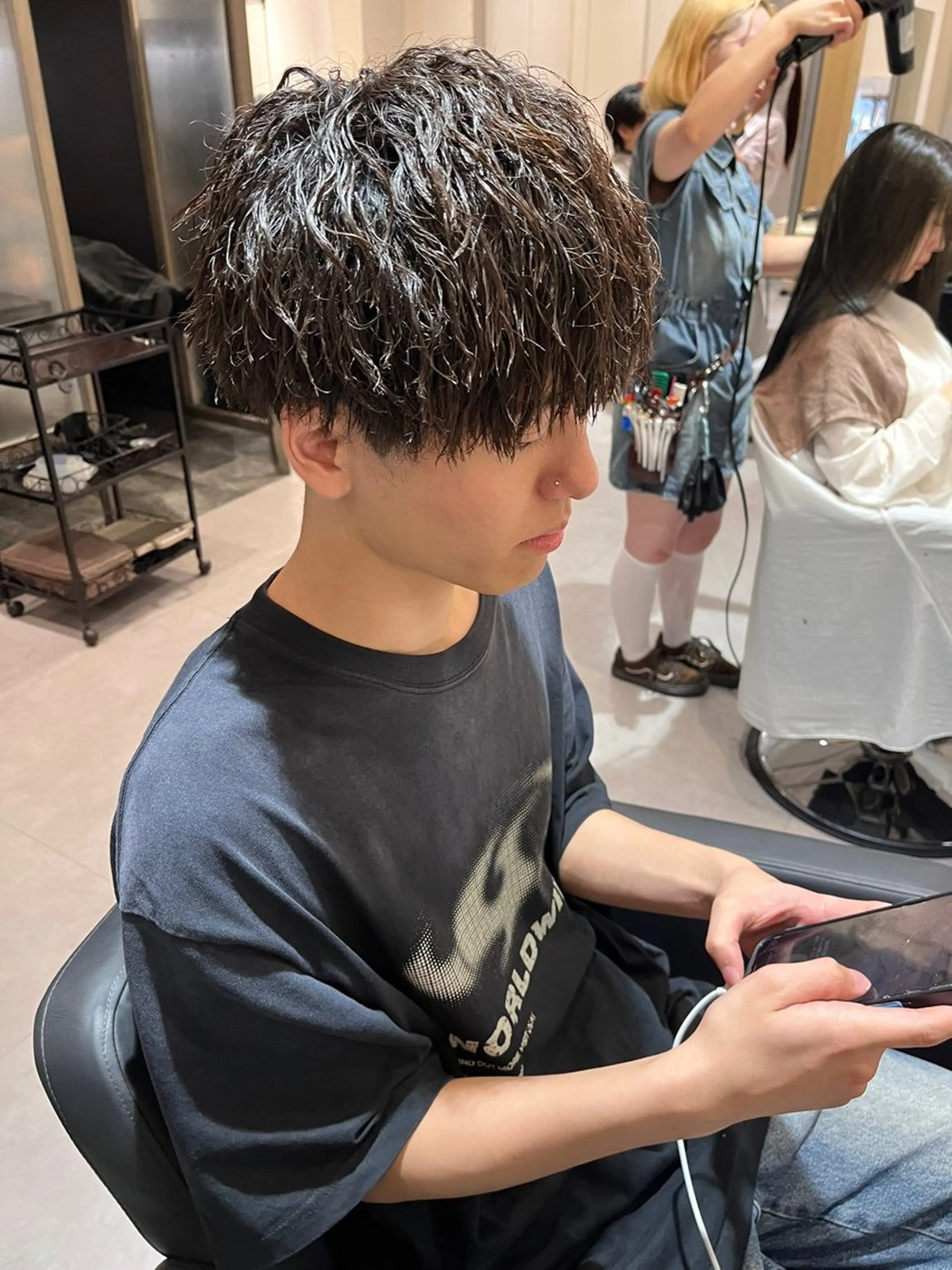 ショート パーマ メンズ カット パーマ トリートメント 【メンズ特化】 メンズパーマ/雄斗のヘアスタイル