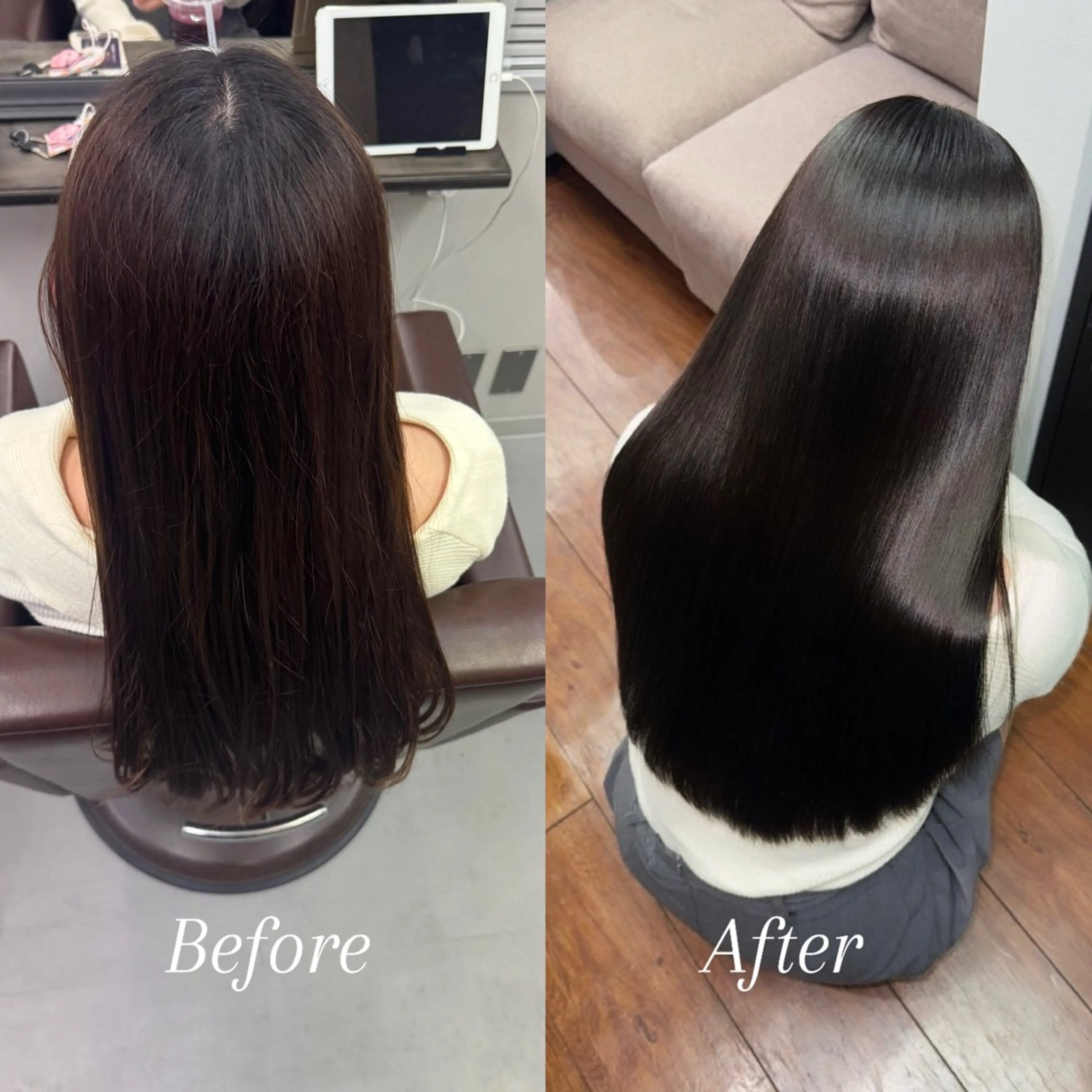 【超お得‼️ミニモ限定艶髪コース】カット＋カラー＋縮毛矯正orストレートパーマ＋髪質改善トリートメント🌟の写真