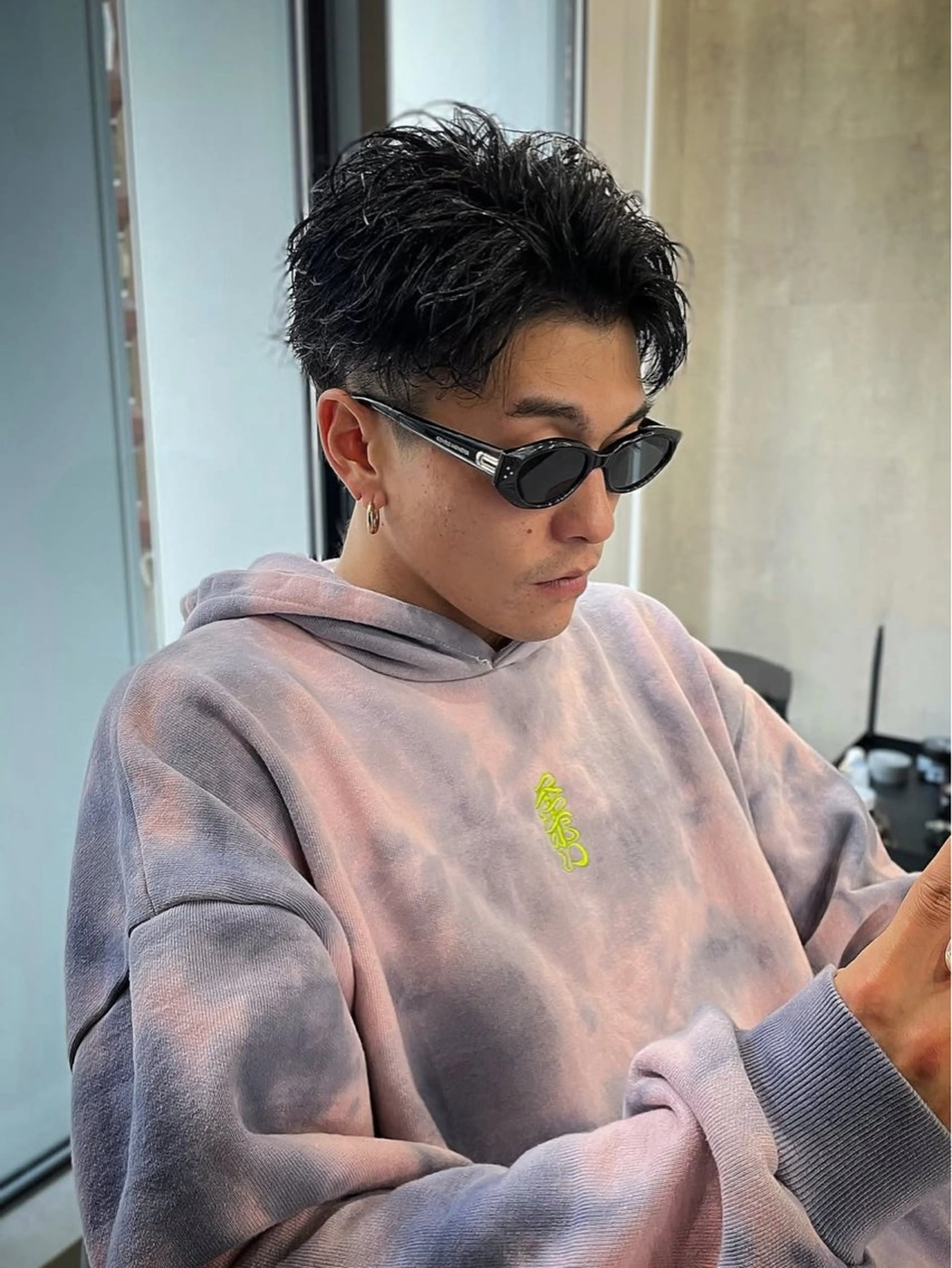 ショート メンズ カット パーマ 🔥二刀流美容師🔥 渋谷/近澤瑠以✂︎のヘアスタイル