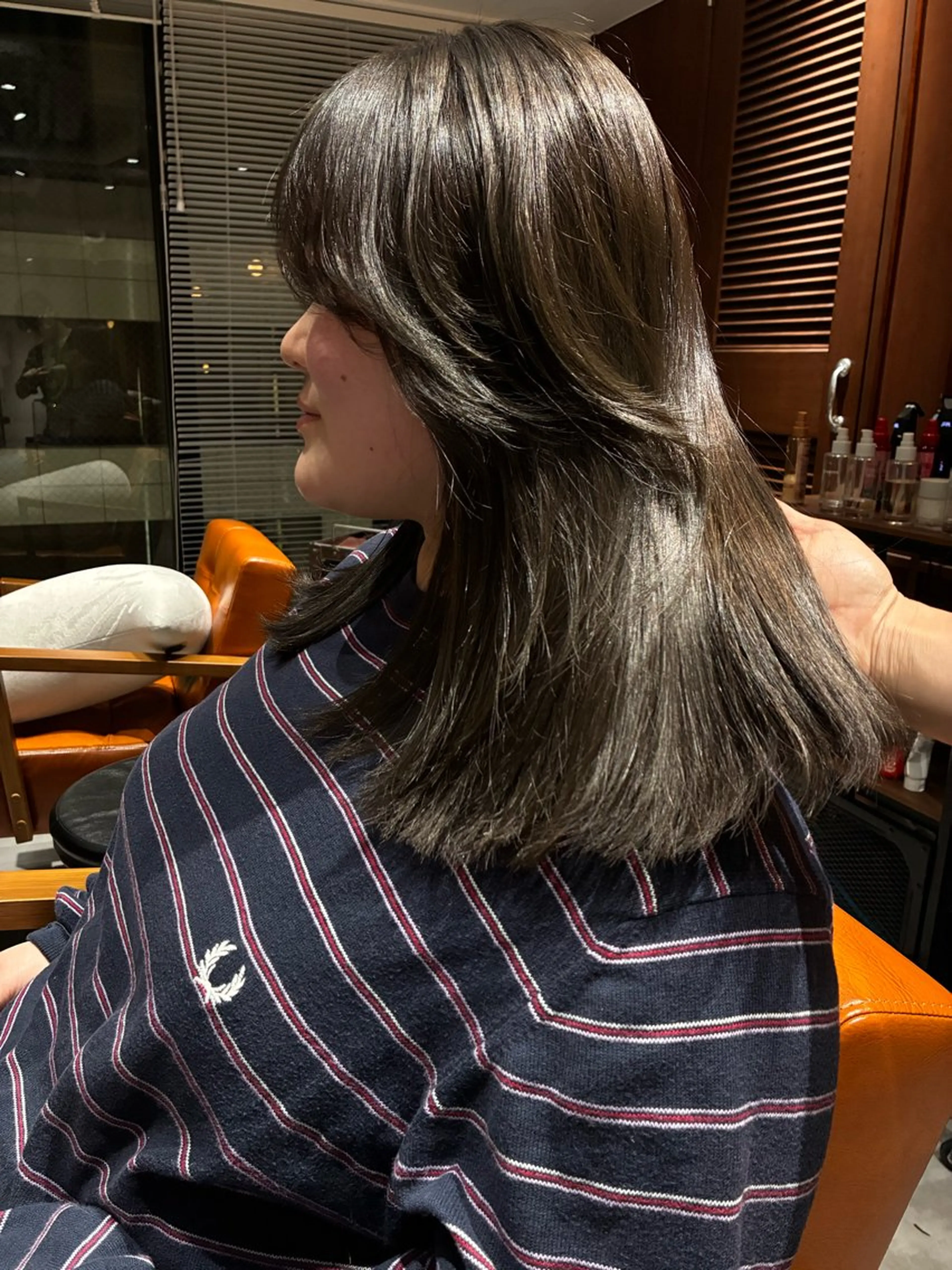 ミディアム カラー ヘアアレンジ カット ヘアカラー トリートメント 💟Opus/ Mizuki🐕💟のヘアスタイル