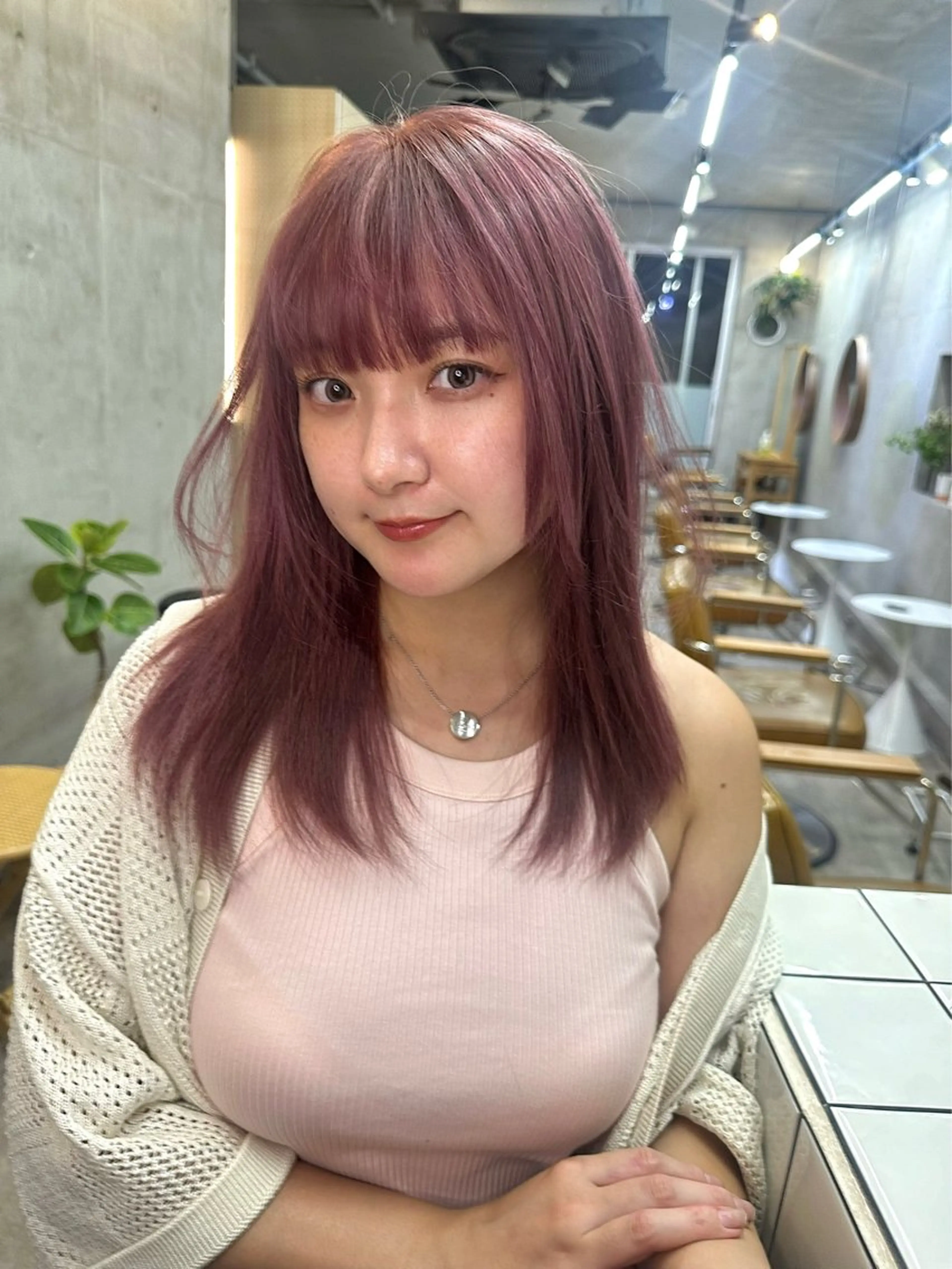 ミディアム カラー ベージュカラー ブリーチ ブラウンカラー ケアブリーチ グレージュ カット ヘアカラー トリートメント カットモデル募集中 ／HARUKA🎀のヘアスタイル