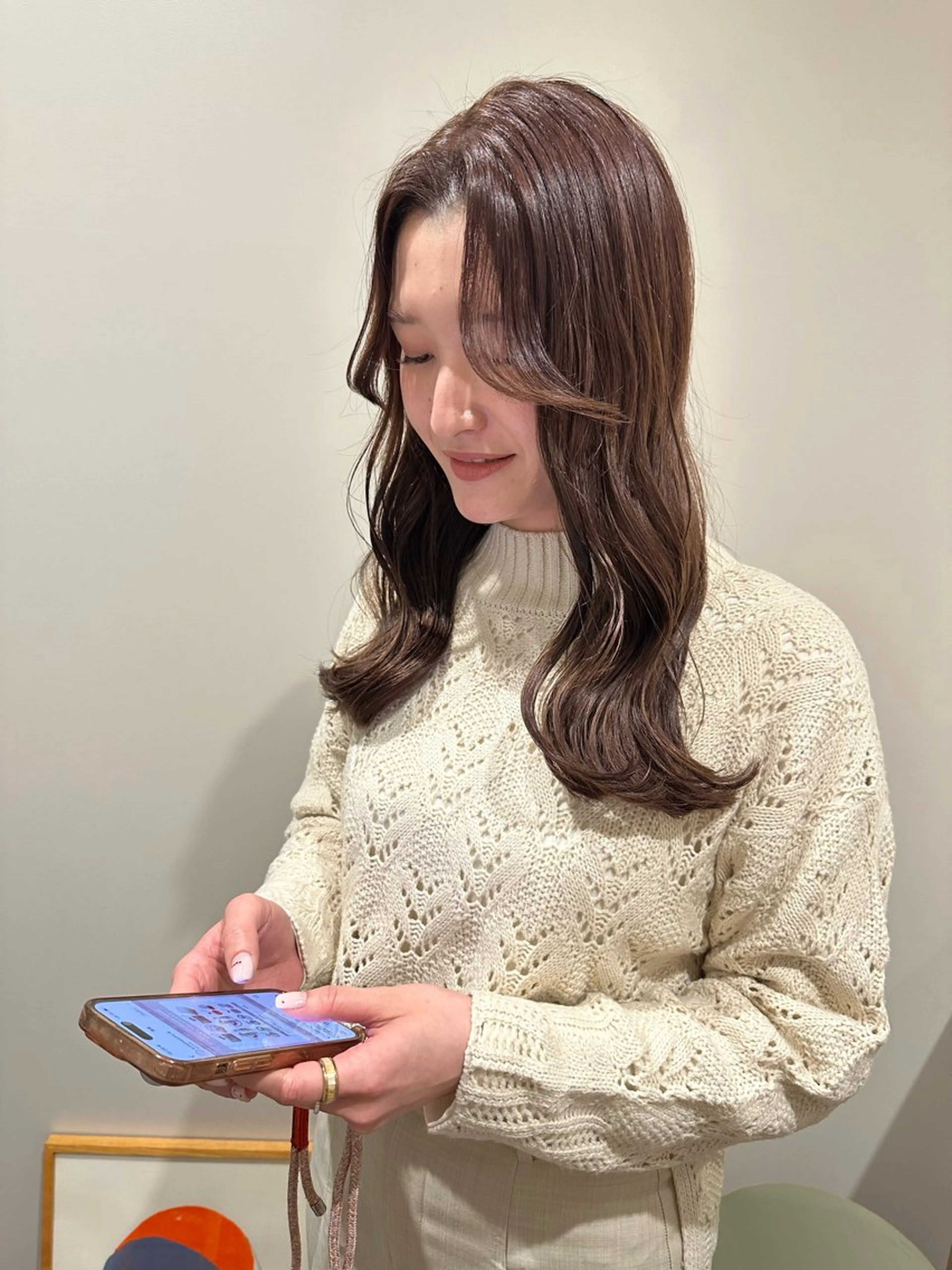 ロング カラー カット ヘアカラー トリートメント hibiki/セット /透明感カラーのヘアスタイル