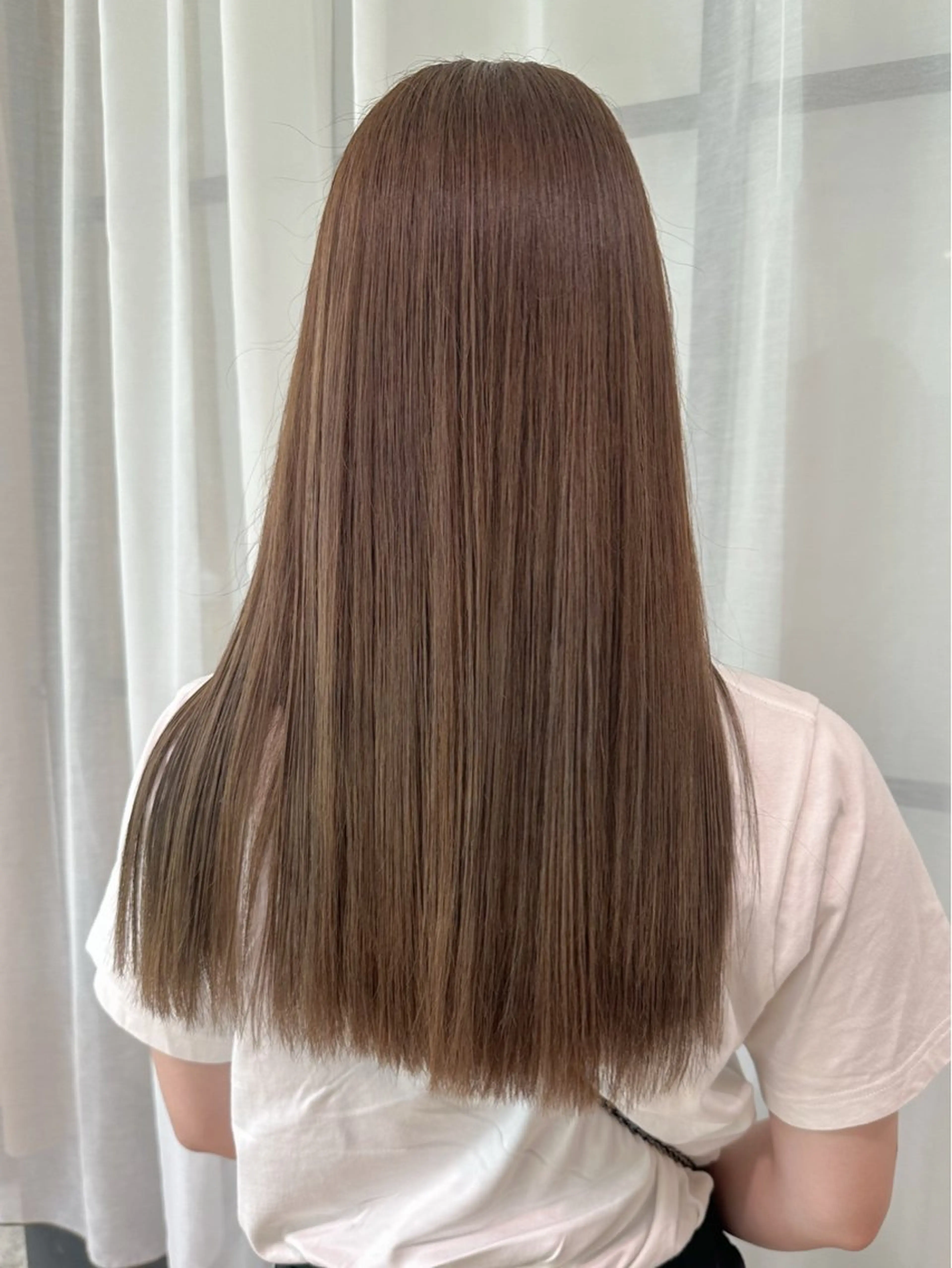 ロング トリートメント カット ヘアカラー トリートメント 平野恵/透明感カラー ブリーチ/ボブのヘアスタイル