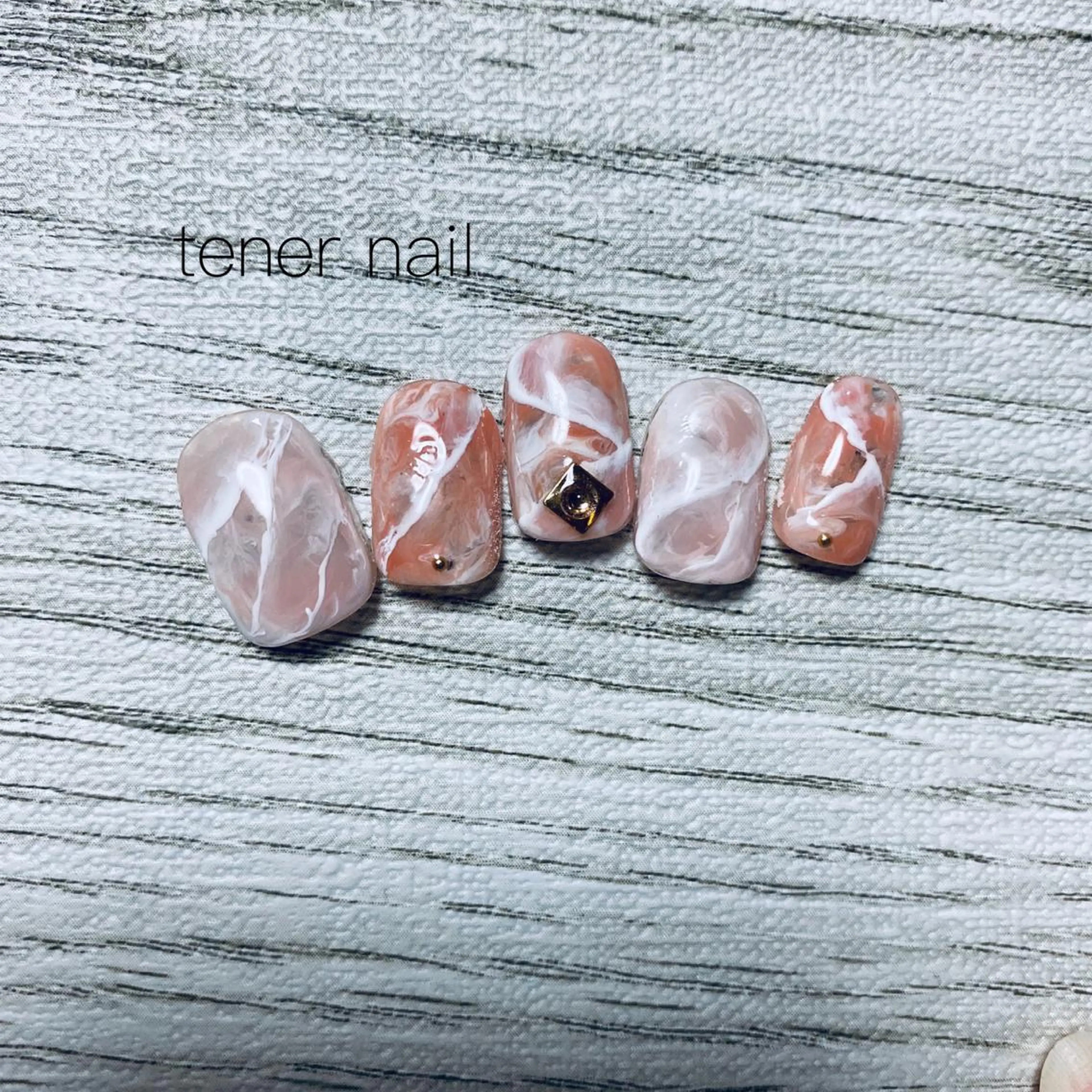 ネイル アートネイル 大理石ネイル(マーブル) テネルネイル tener nailのネイルデザイン