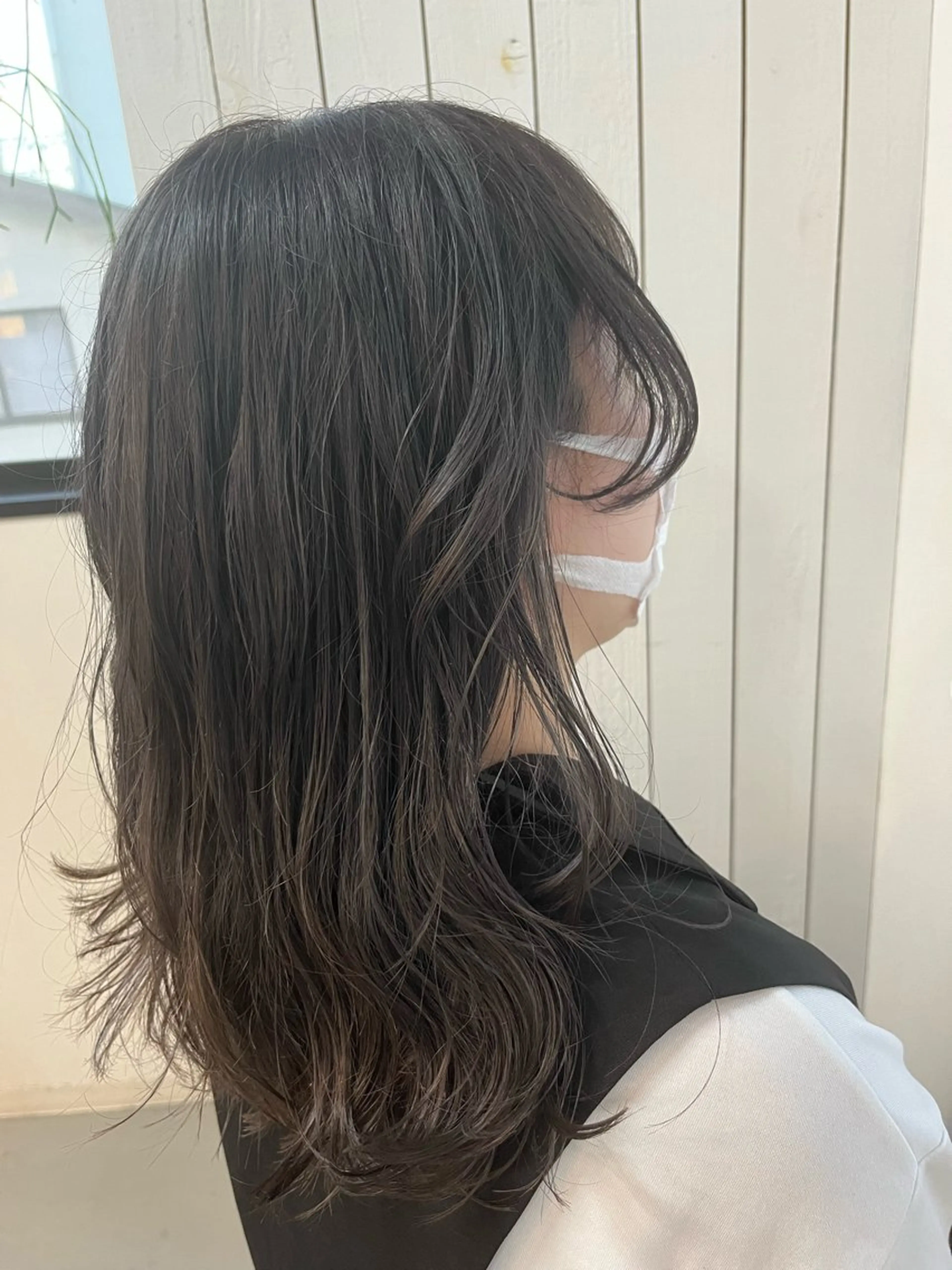 セミロング カット ヘアカラー 阪神西宮★JUNO 川﨑温子のヘアスタイル