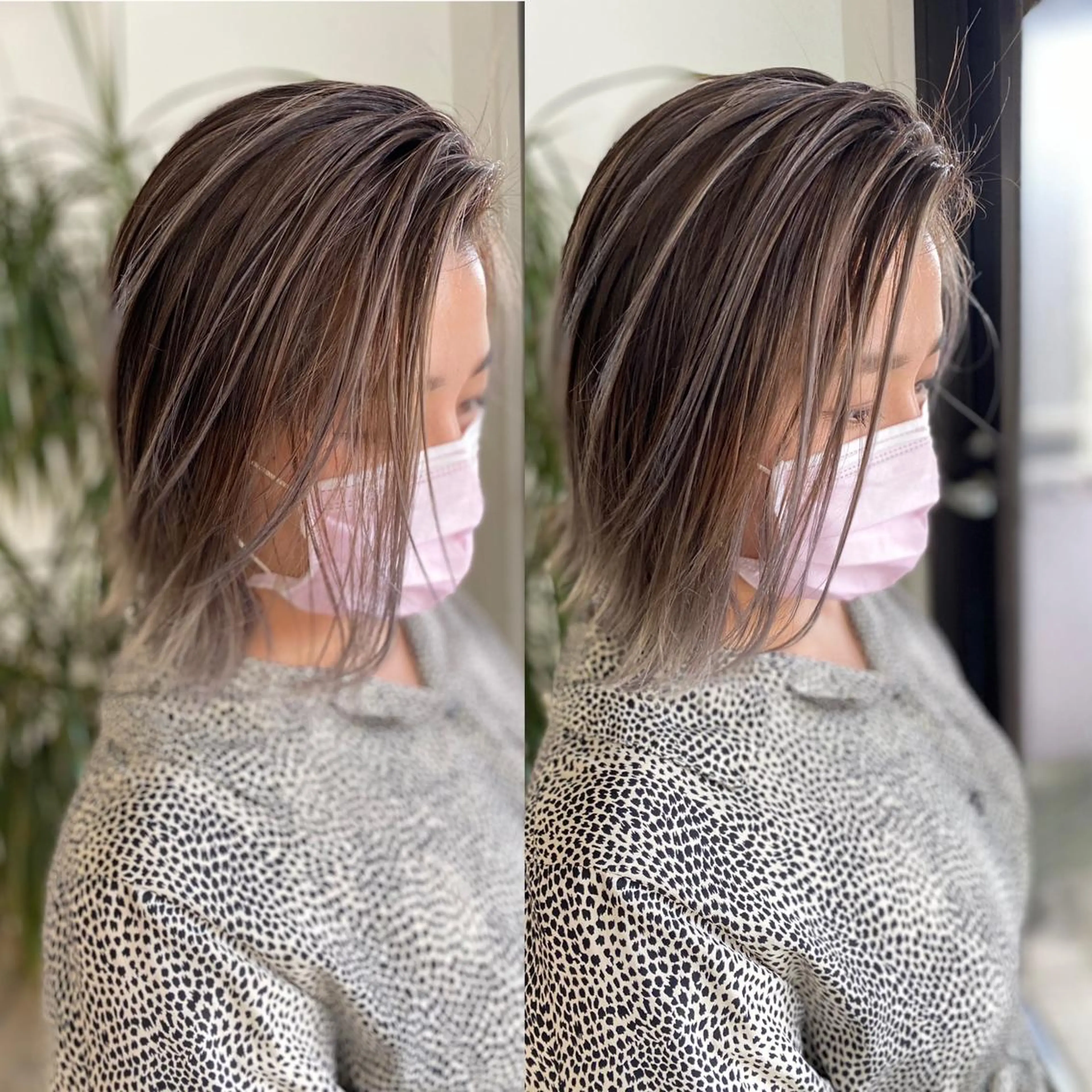 ミディアム カラー 桜木町駅徒歩5分 ハイライト横浜No1のヘアスタイル