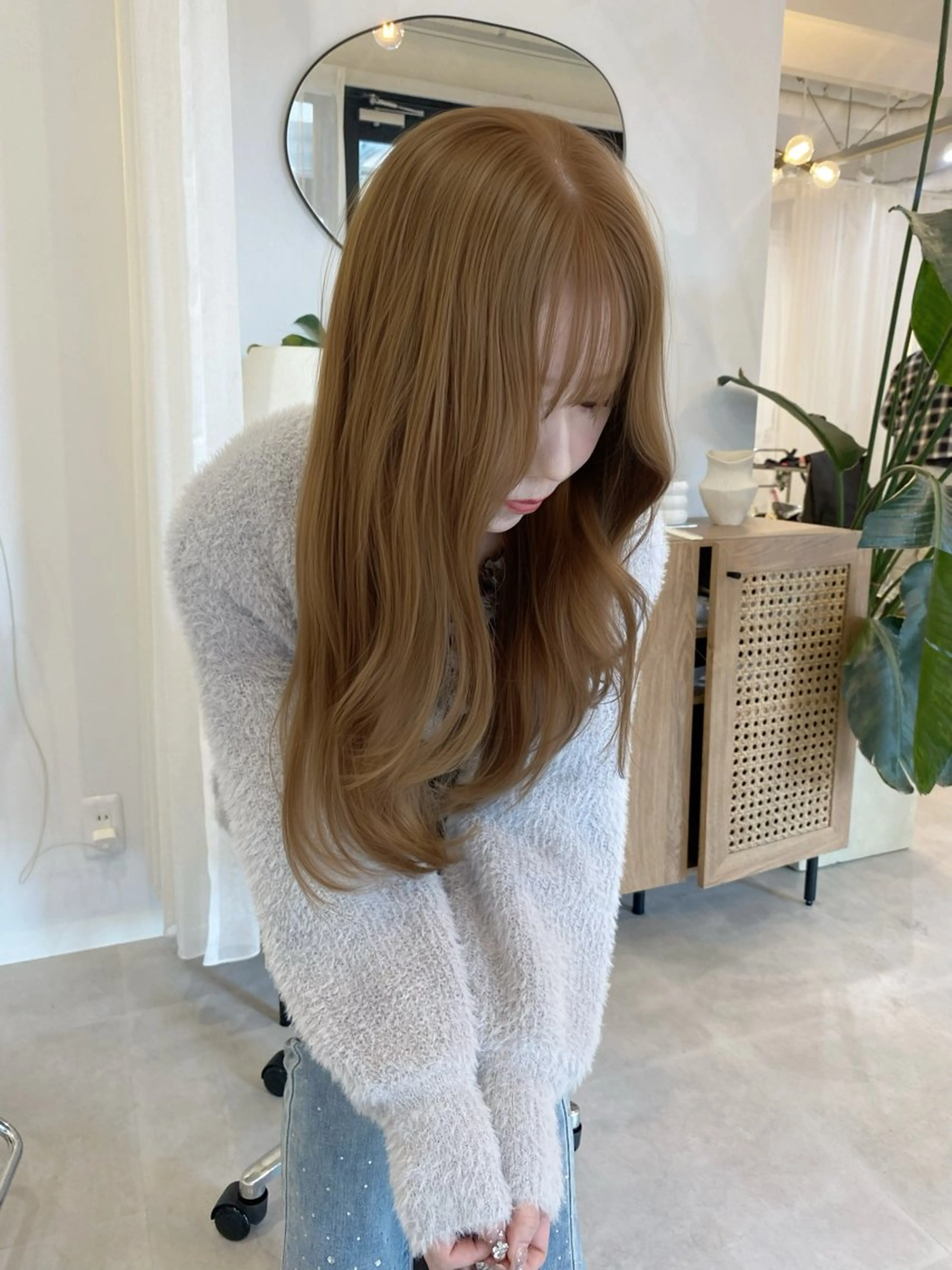 セミロング カット ヘアカラー 透明感カラー／メンズ 特化kazumaのヘアスタイル