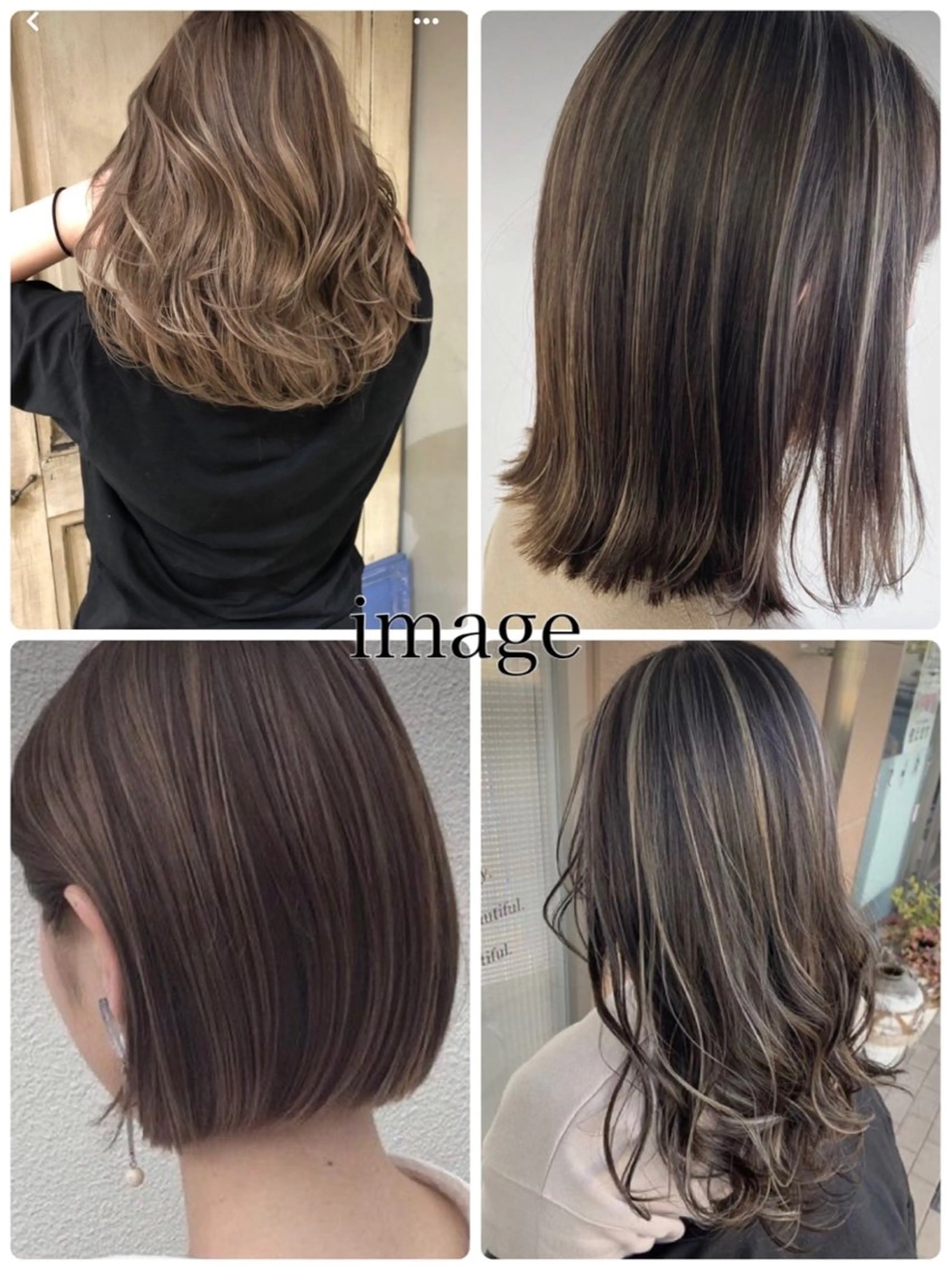カラー ハイライトカラー 丸みボブ/ショート /大山杏奈🌙のヘアスタイル