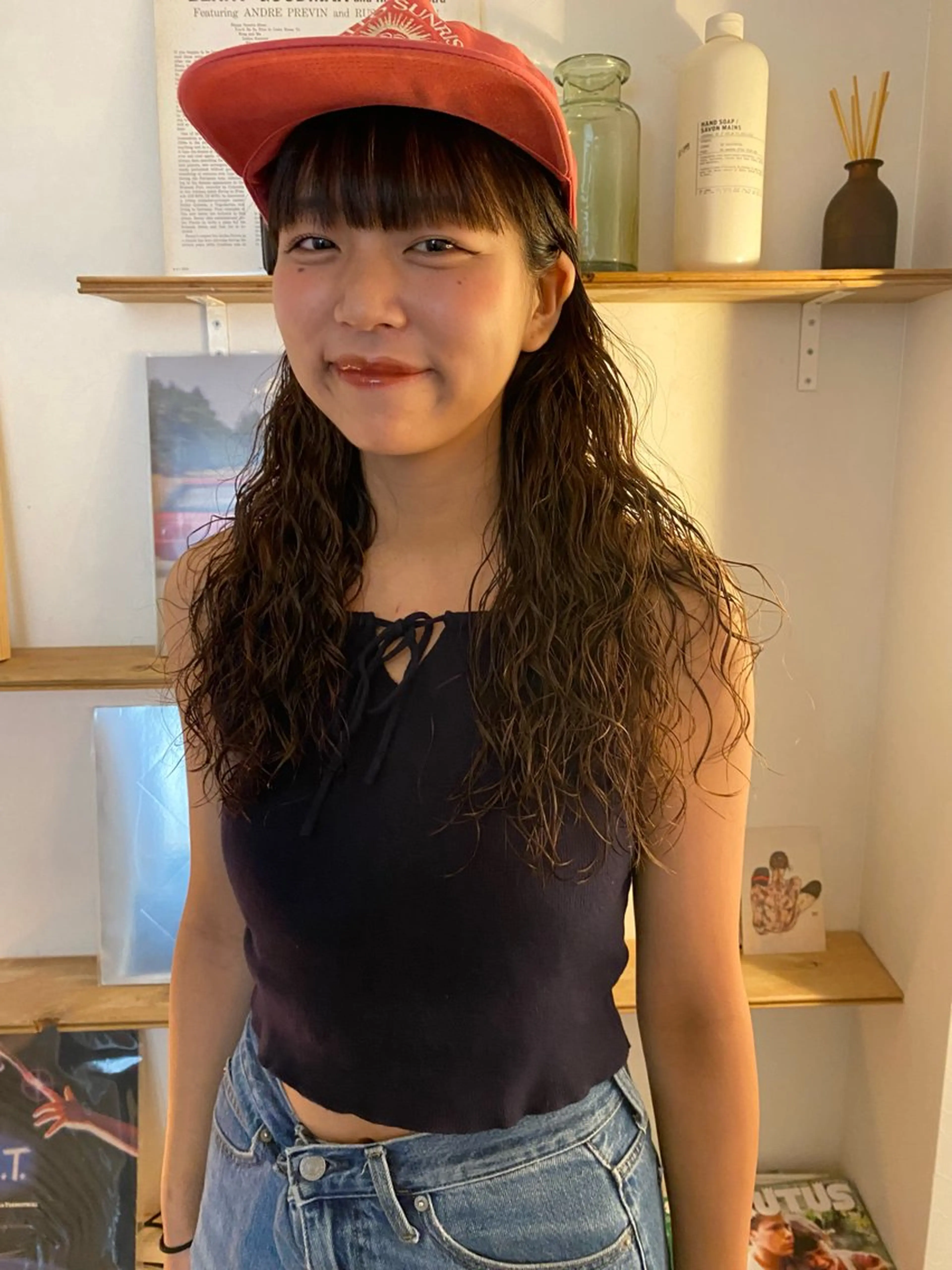 セミロング パーマ カット パーマ トリートメント 森貴裕/ベージュ/ パーマ/オリーブのヘアスタイル