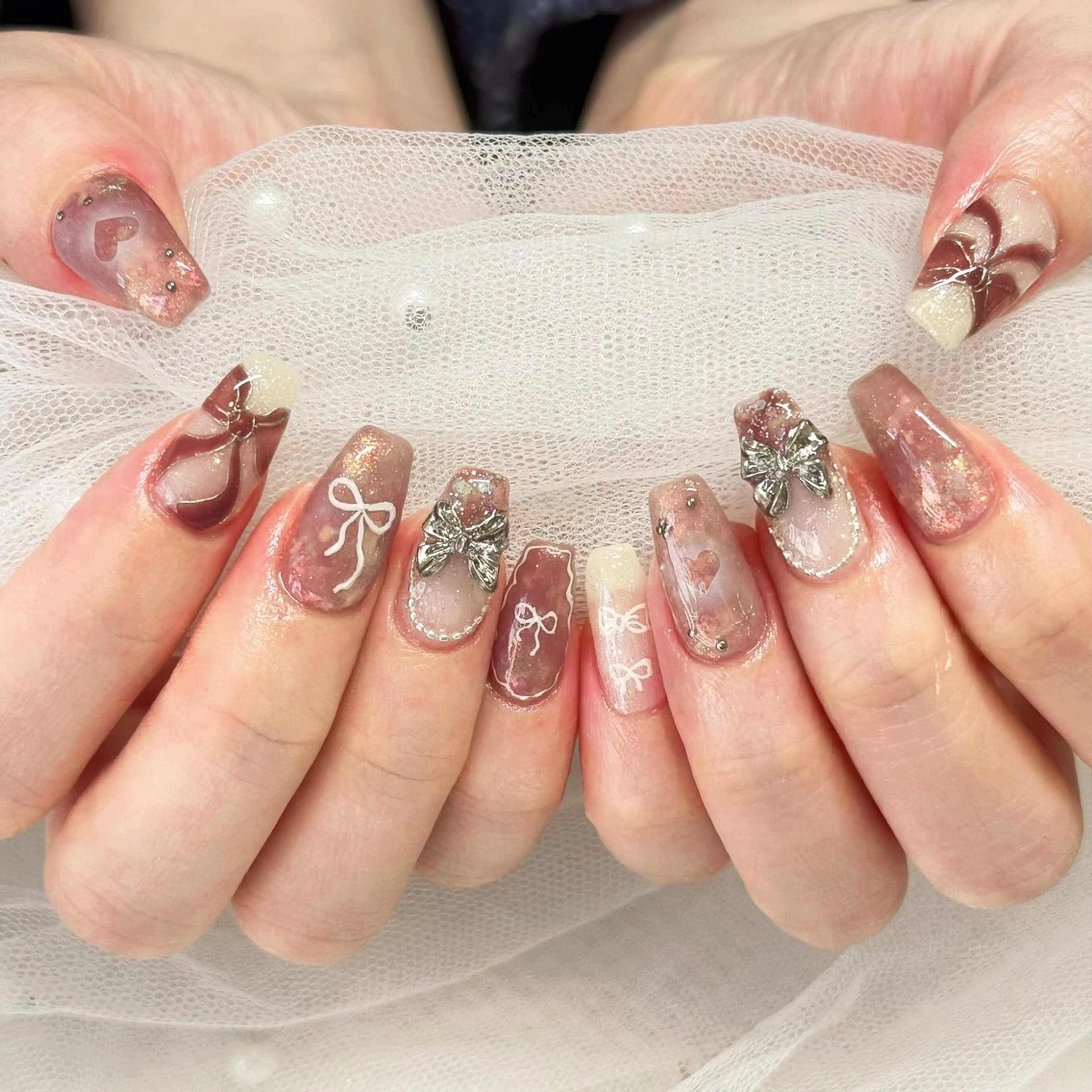 ネイル ニュアンスネイル ハンドネイル Karen 新宿のネイルデザイン