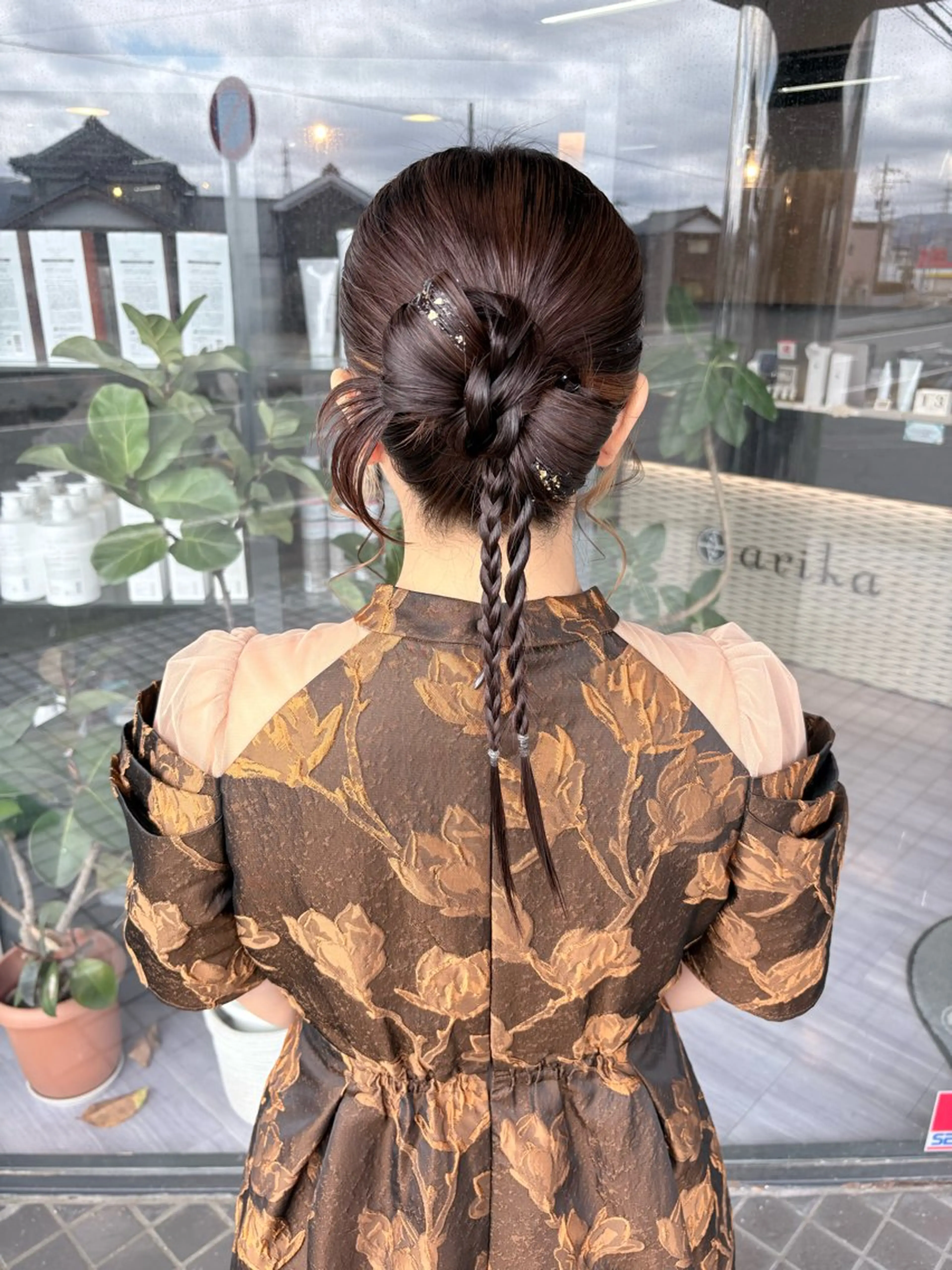 セミロング ヘアアレンジ ヘアセット arika さやのマツエク・マツパデザイン