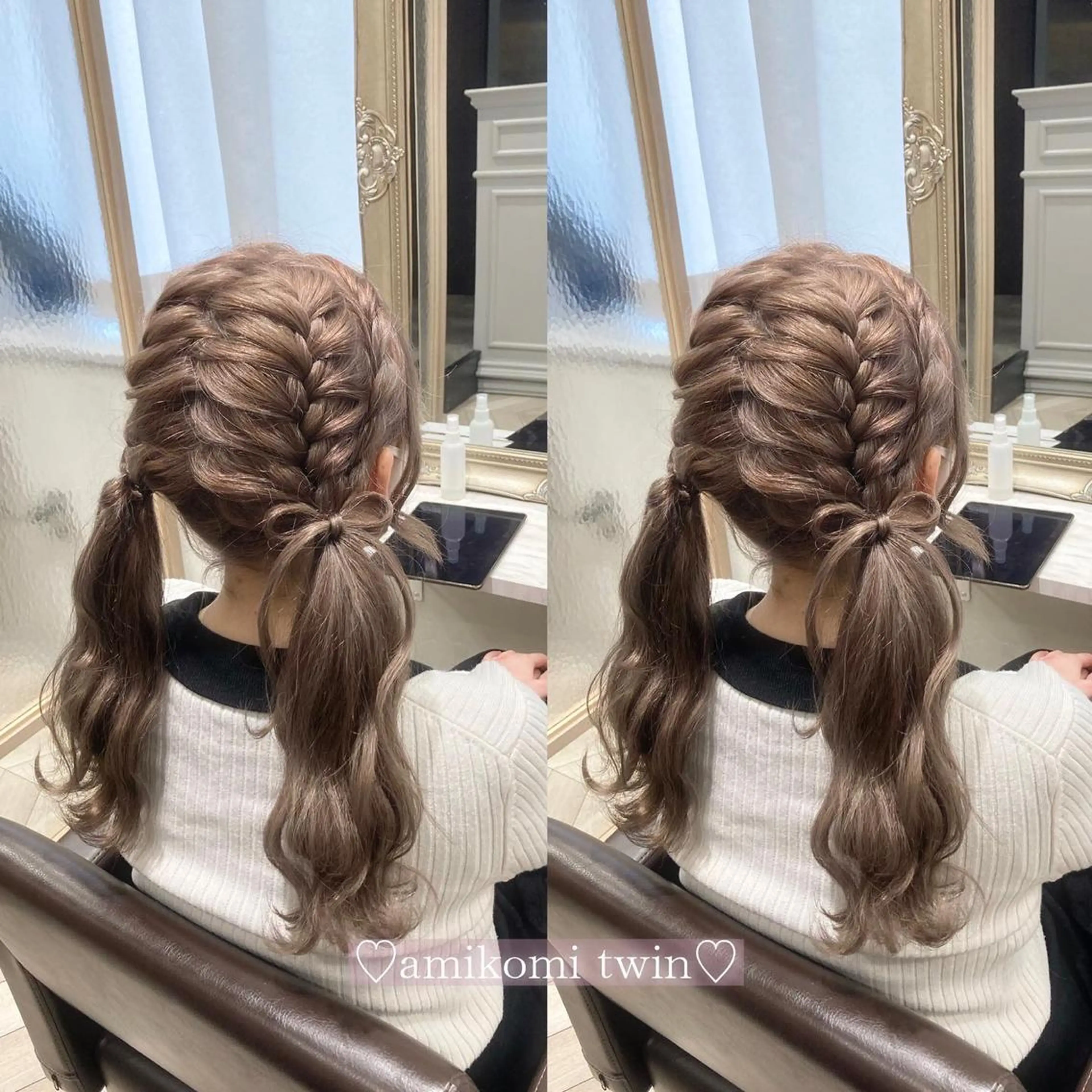 セミロング ヘアアレンジ 菅村 緋莉🎀ガーリーヘアのヘアスタイル