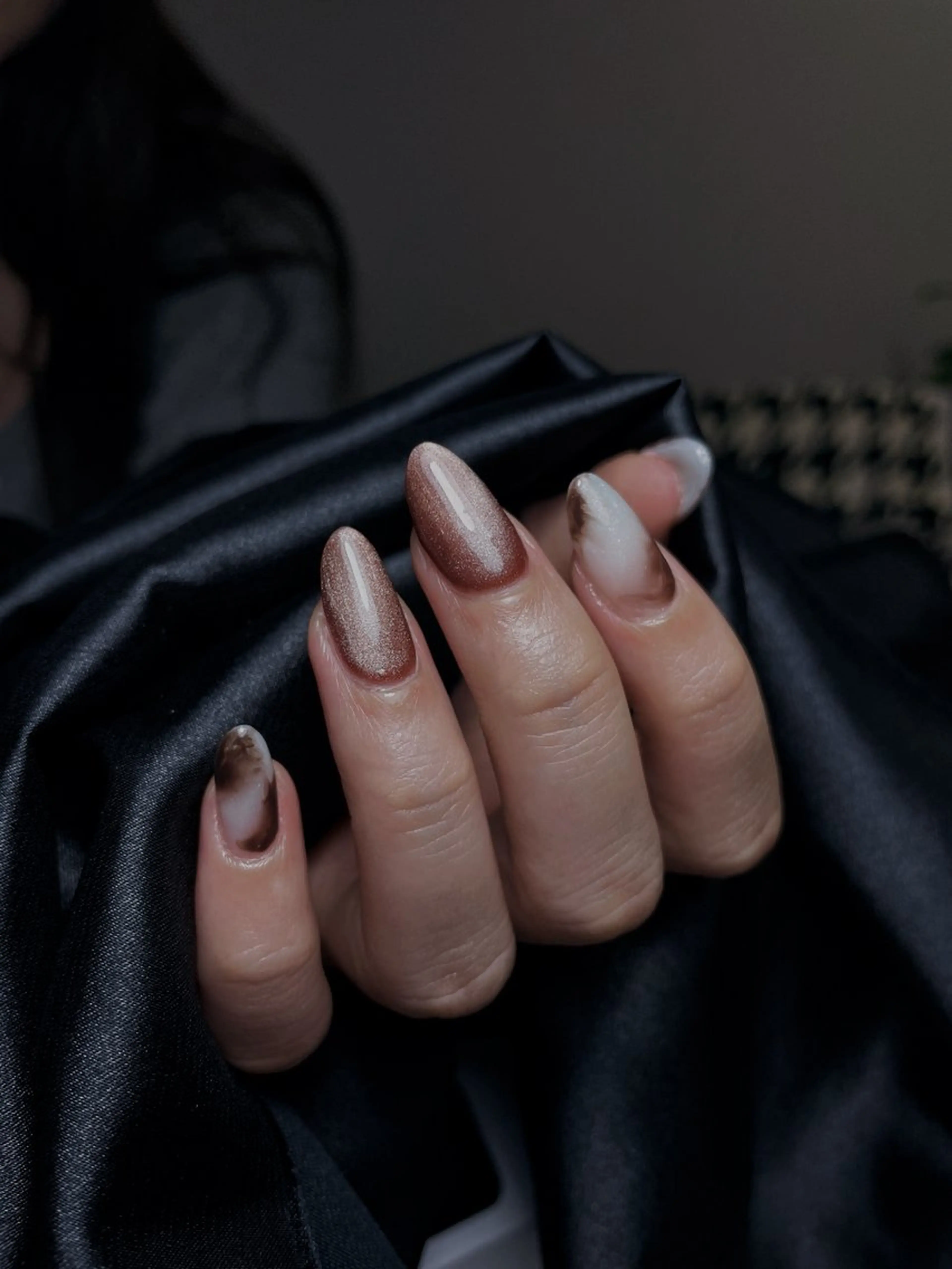 ネイル チークネイル 桜ネイル 長さ出し フットネイル ジェルネイル ハンドネイル YURI NAILのネイルデザイン