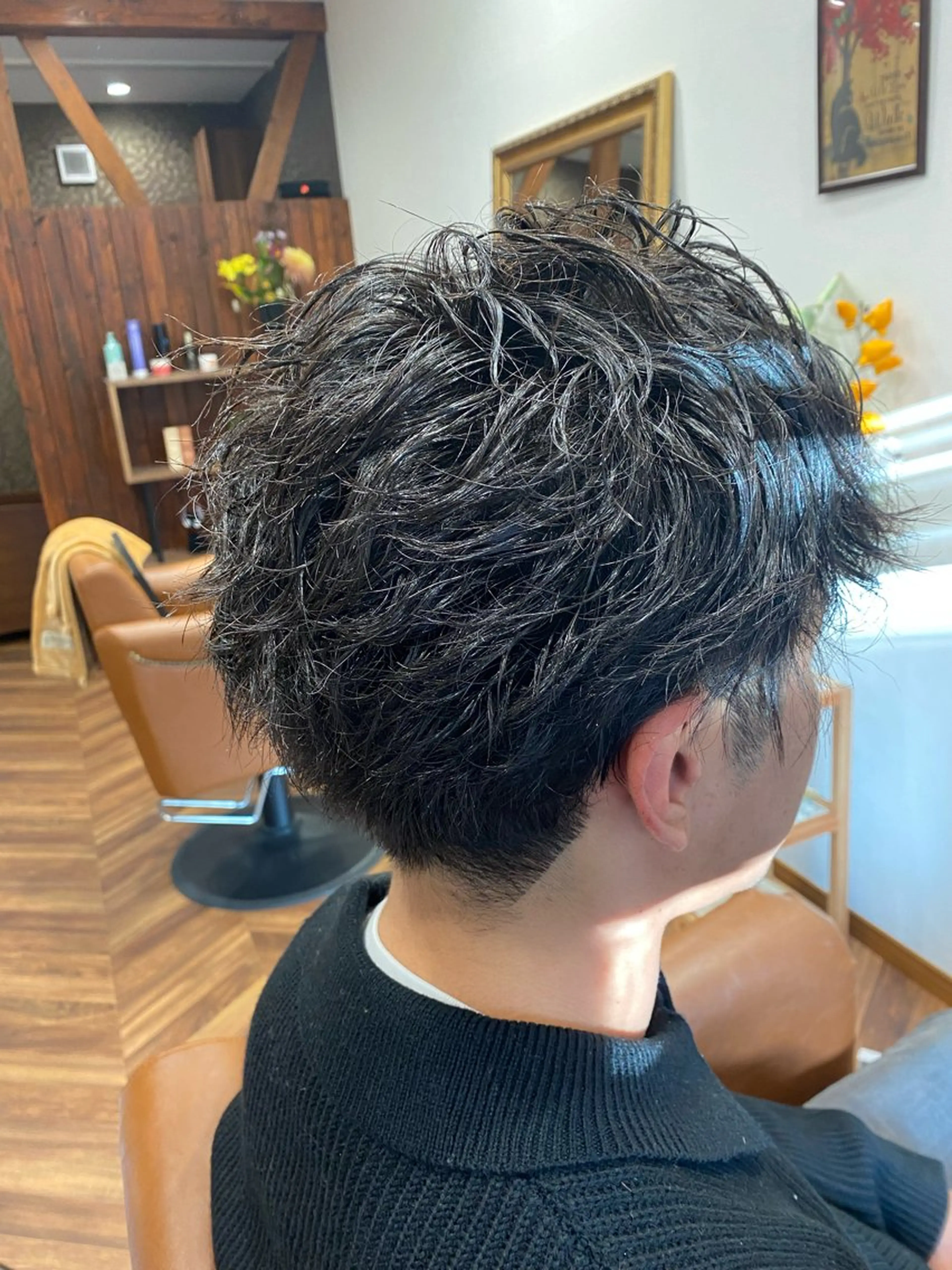 ショート パーマ 【似合わせカット 】🦋岩崎 美保🐾のヘアスタイル