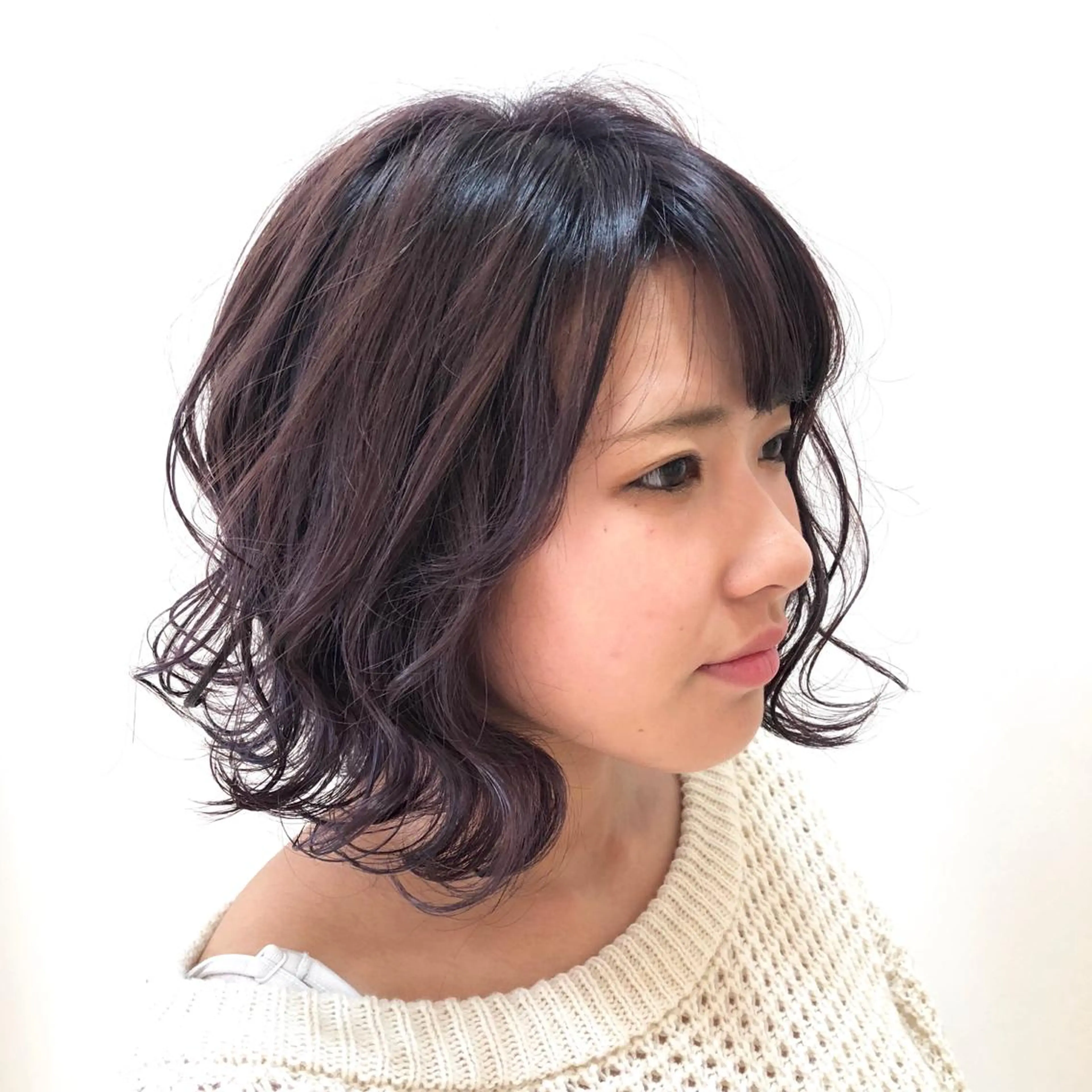 ミディアム カラー ブリーチ ケアブリーチ イルミナカラー ラベンダーカラー 🌈ぷる艶カラー🌈 髪質改善👑柳沼尚貴のヘアスタイル