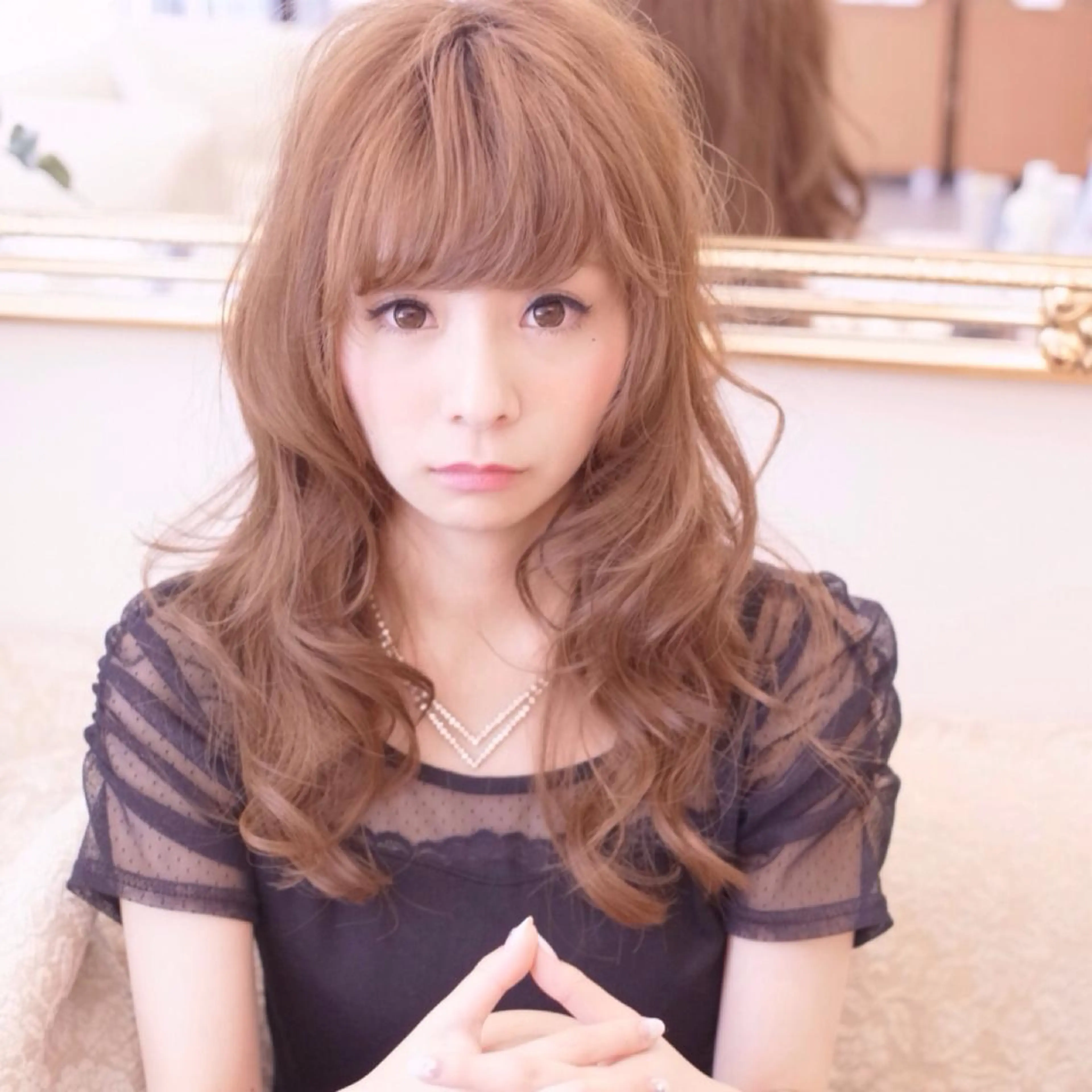 ロング ロング 浜田 敦史のヘアスタイル