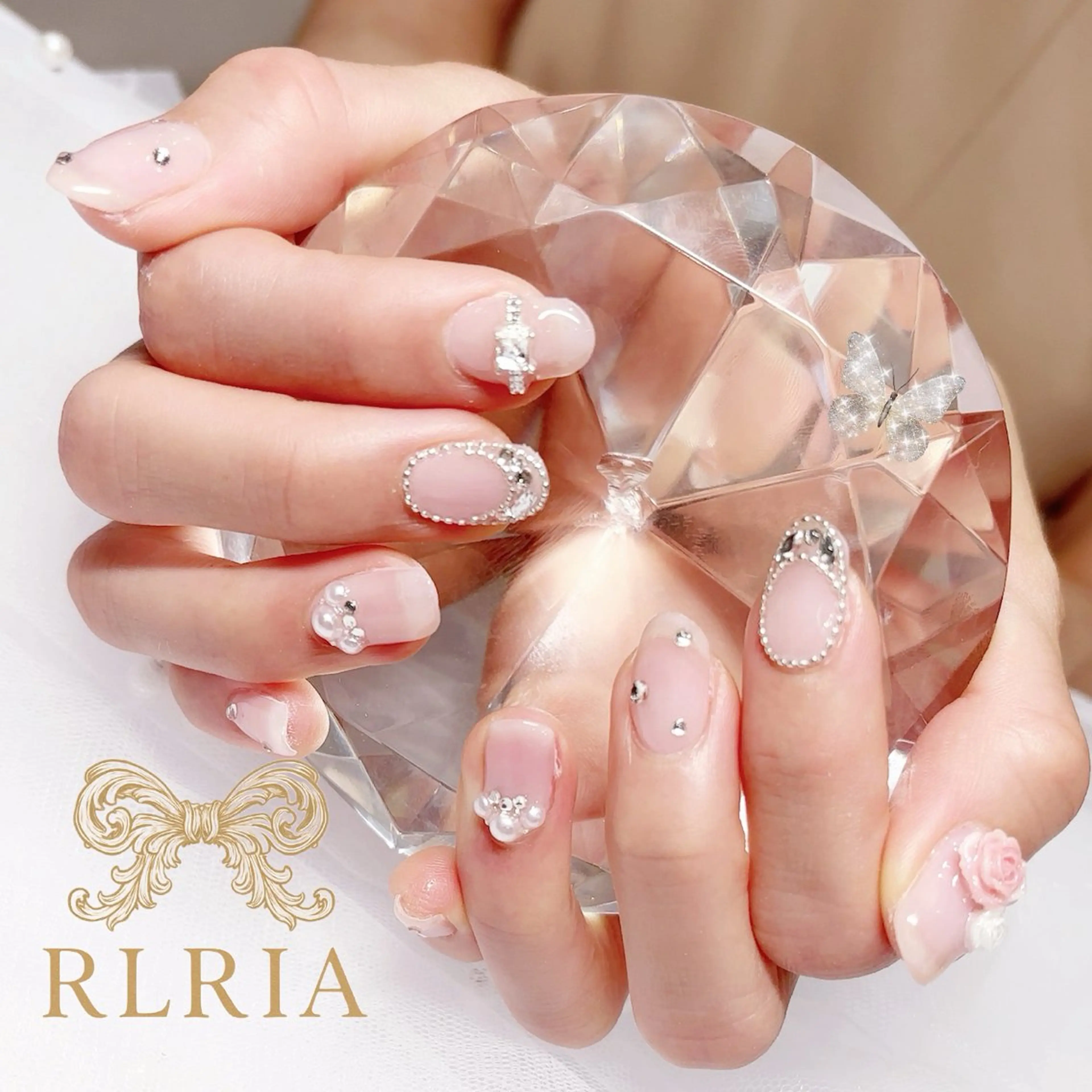 ネイル 長さ出し 🎀RIRia nail🎀のネイルデザイン