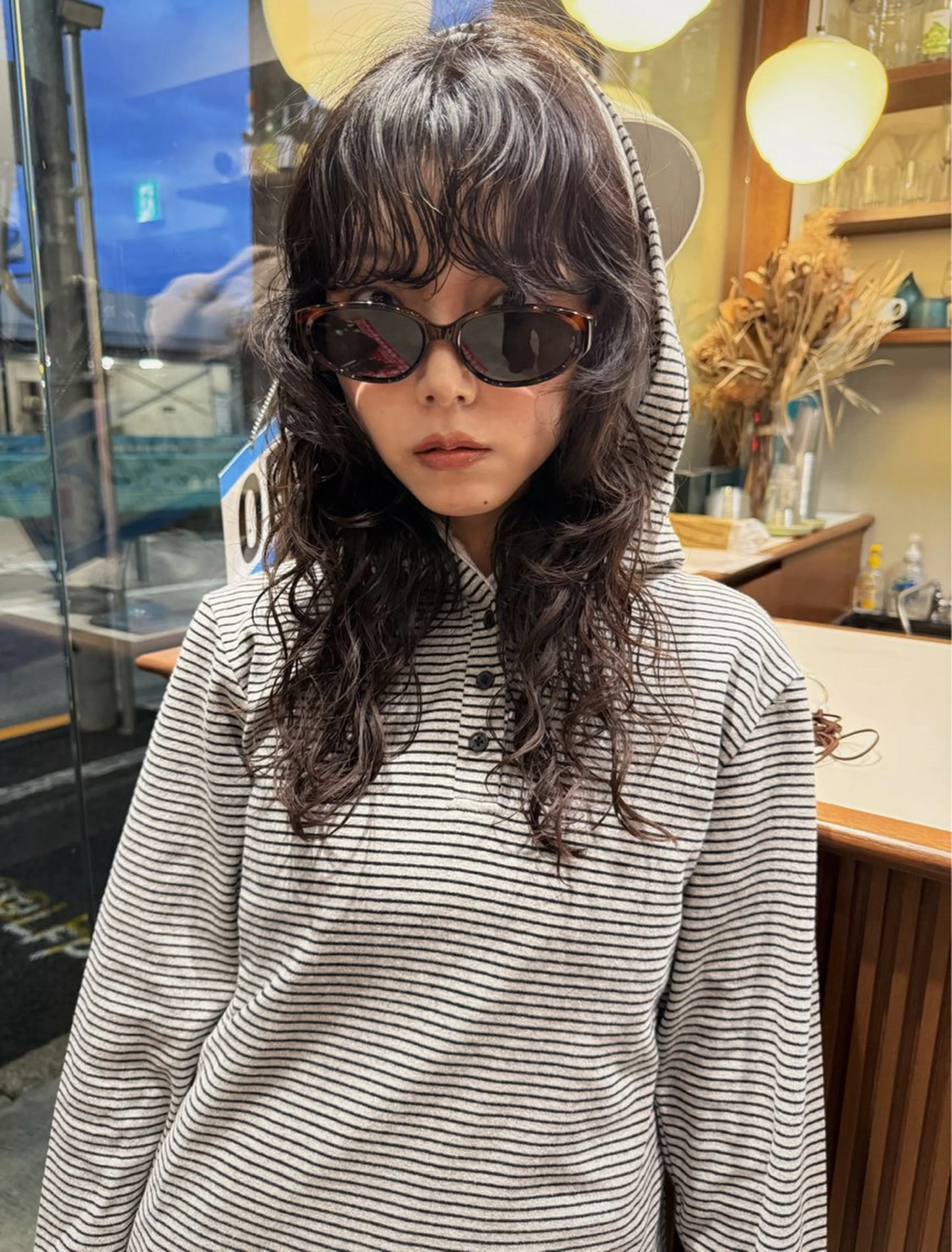 セミロング パーマ セミロングパーマ レイヤーカット カット パーマ 似合わせパーマ/ kazuのヘアスタイル