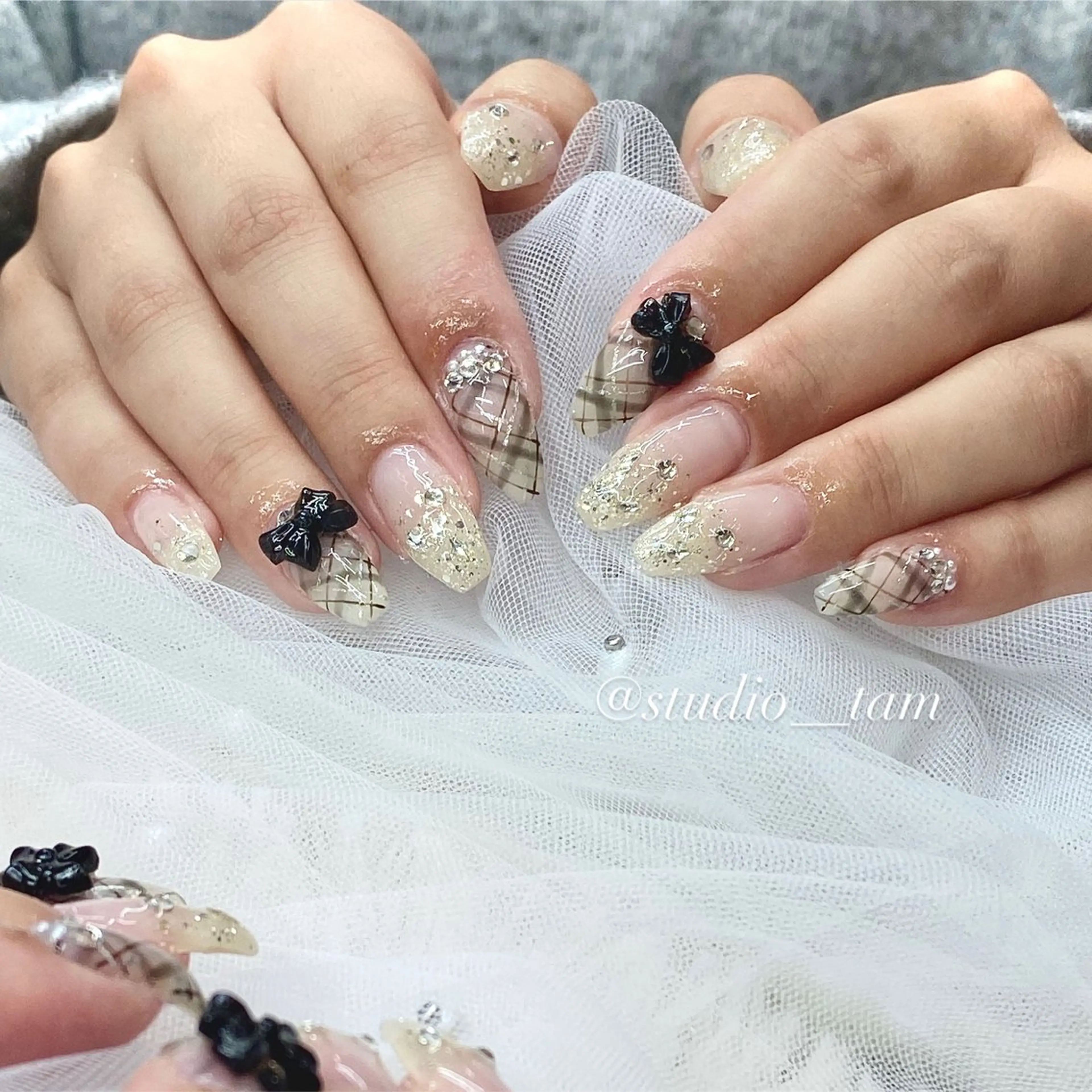 ネイル アートネイル 韓国ネイル 持ち込み ワンホンネイル studio tam 髙橋彩夏のネイルデザイン