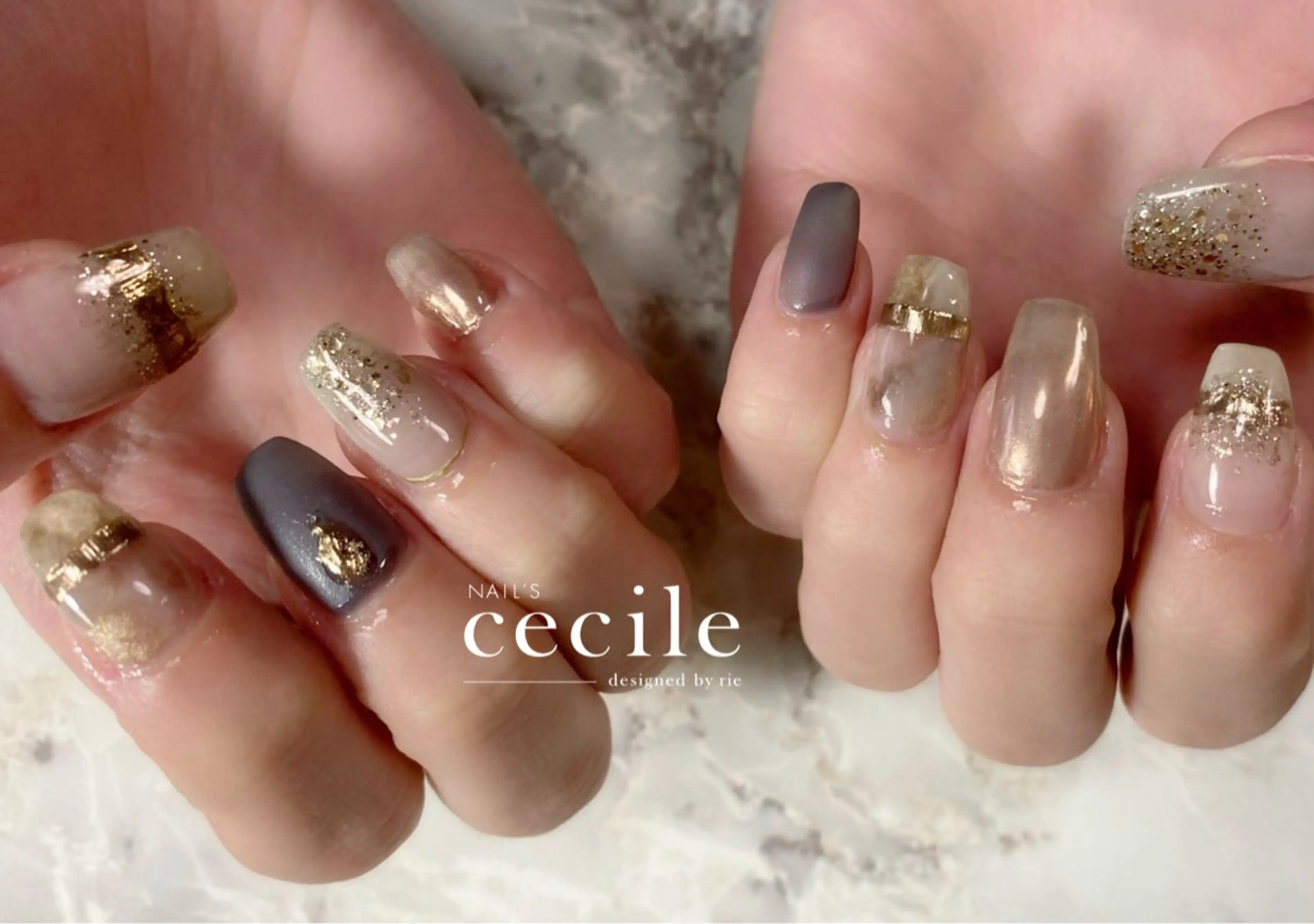 ネイル ハンドネイル Cecile Rieのネイルデザイン