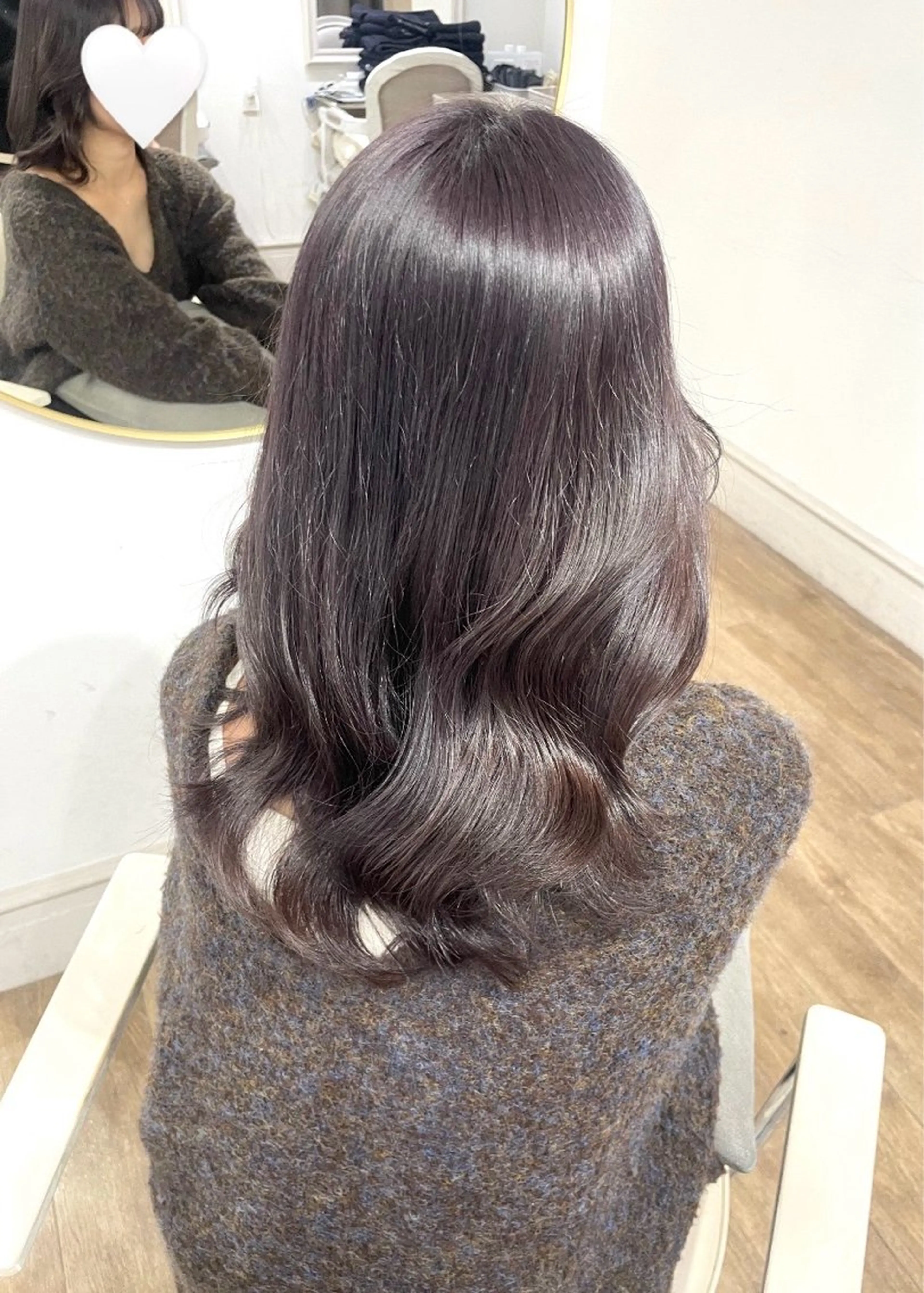 〖ツヤツヤ髪に🕊️〗𓊆イルミナカラー➕2step色持ちupトリートメントset🧴𓊇➕7種前処理TR付き🫧の写真