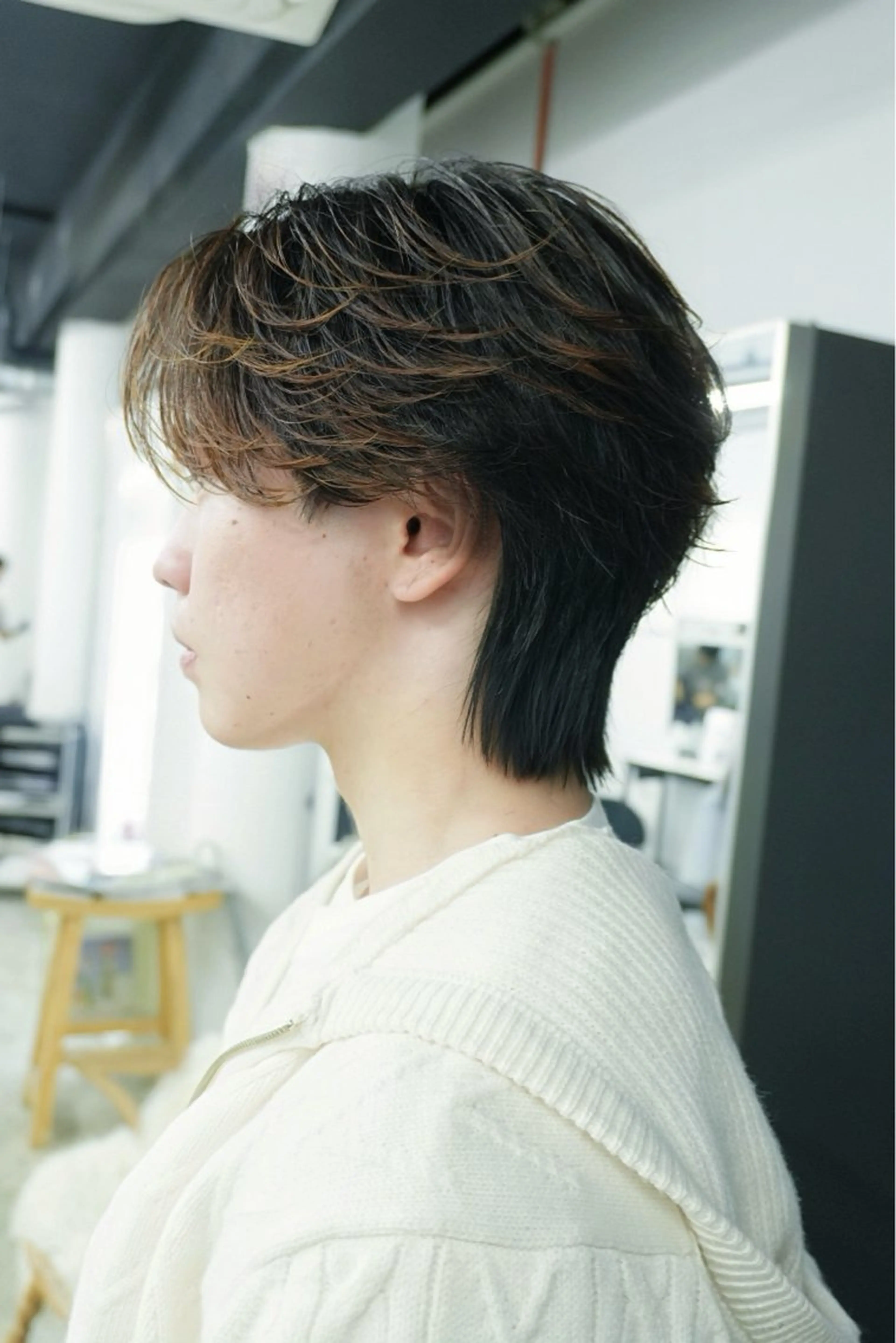メンズ カット パーマ 湖城 恵吾のヘアスタイル