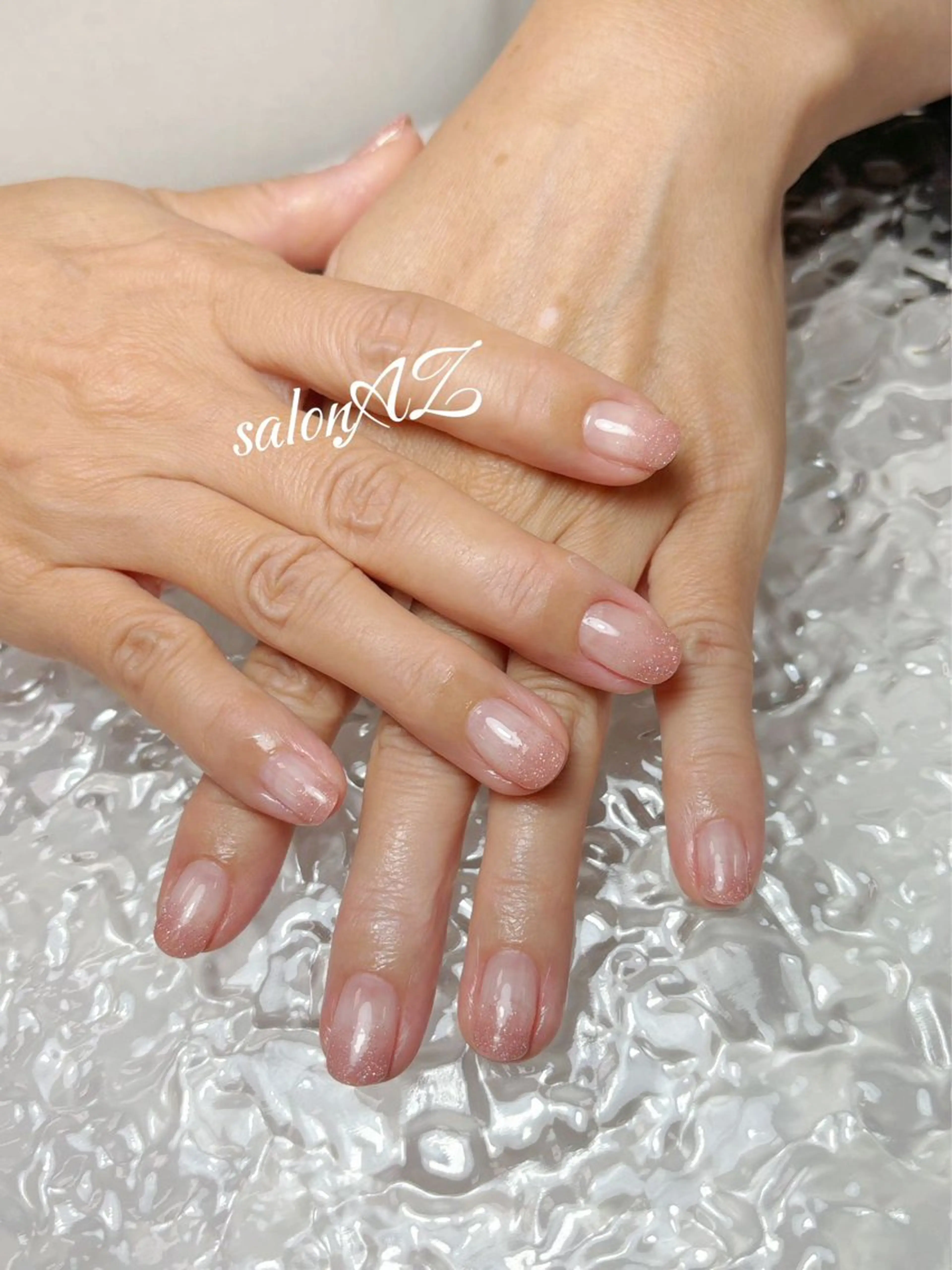 ネイル グラデーション ラメ(グリッター) ラメグラデーション salon AZのネイルデザイン