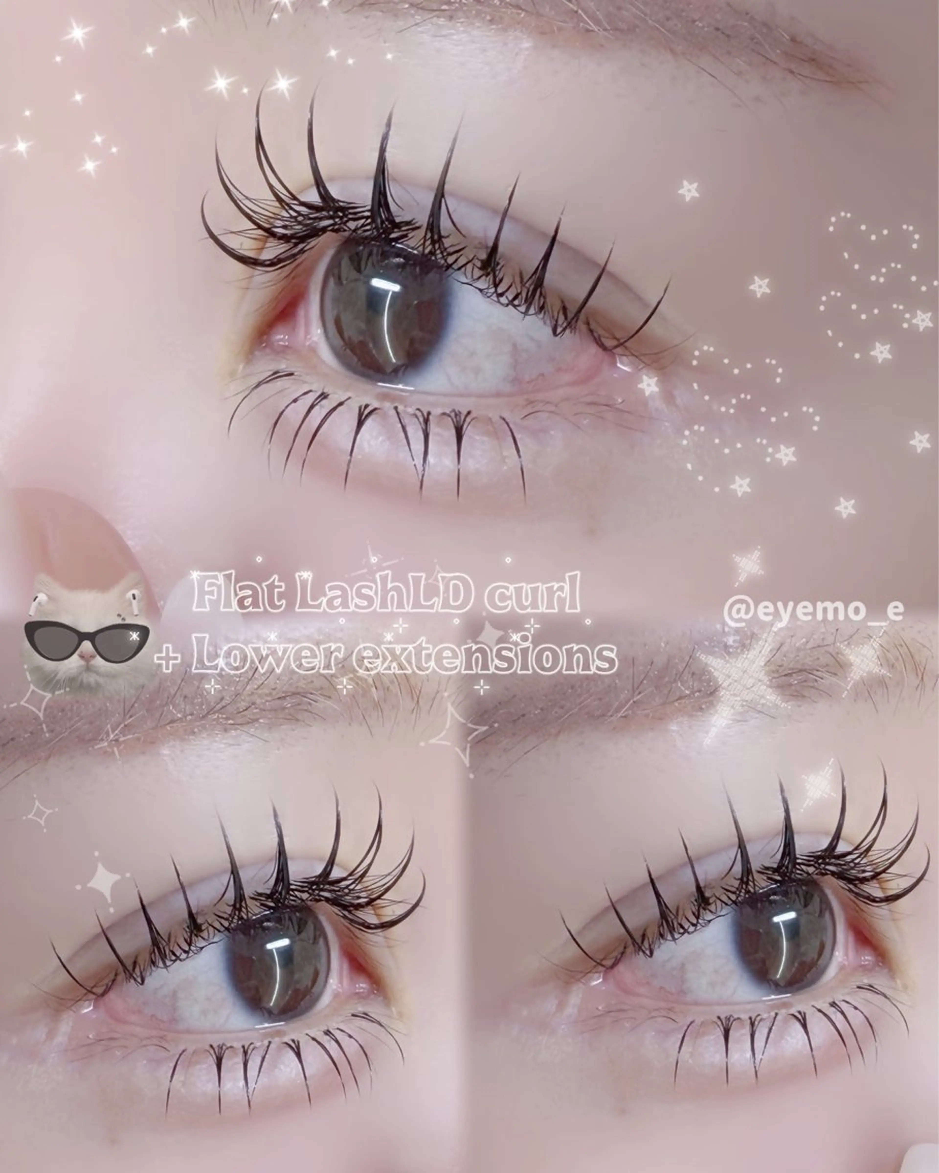 🤍パリエク風L/LDカール140本🖤フラットラッシュ使用☀︎の写真