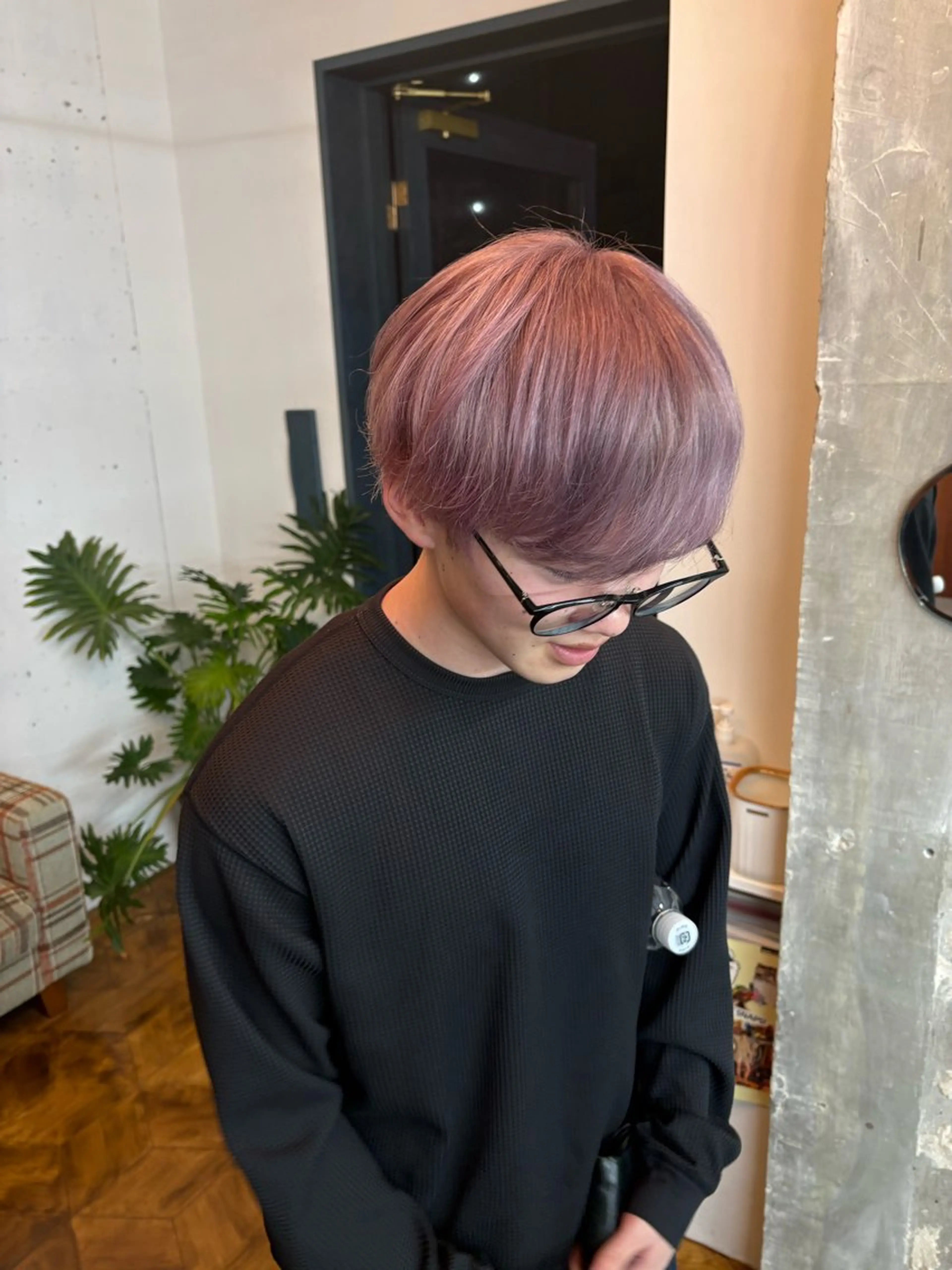 カラー メンズ ヘアカラー ミカミ モエ🐈‍⬛のヘアスタイル