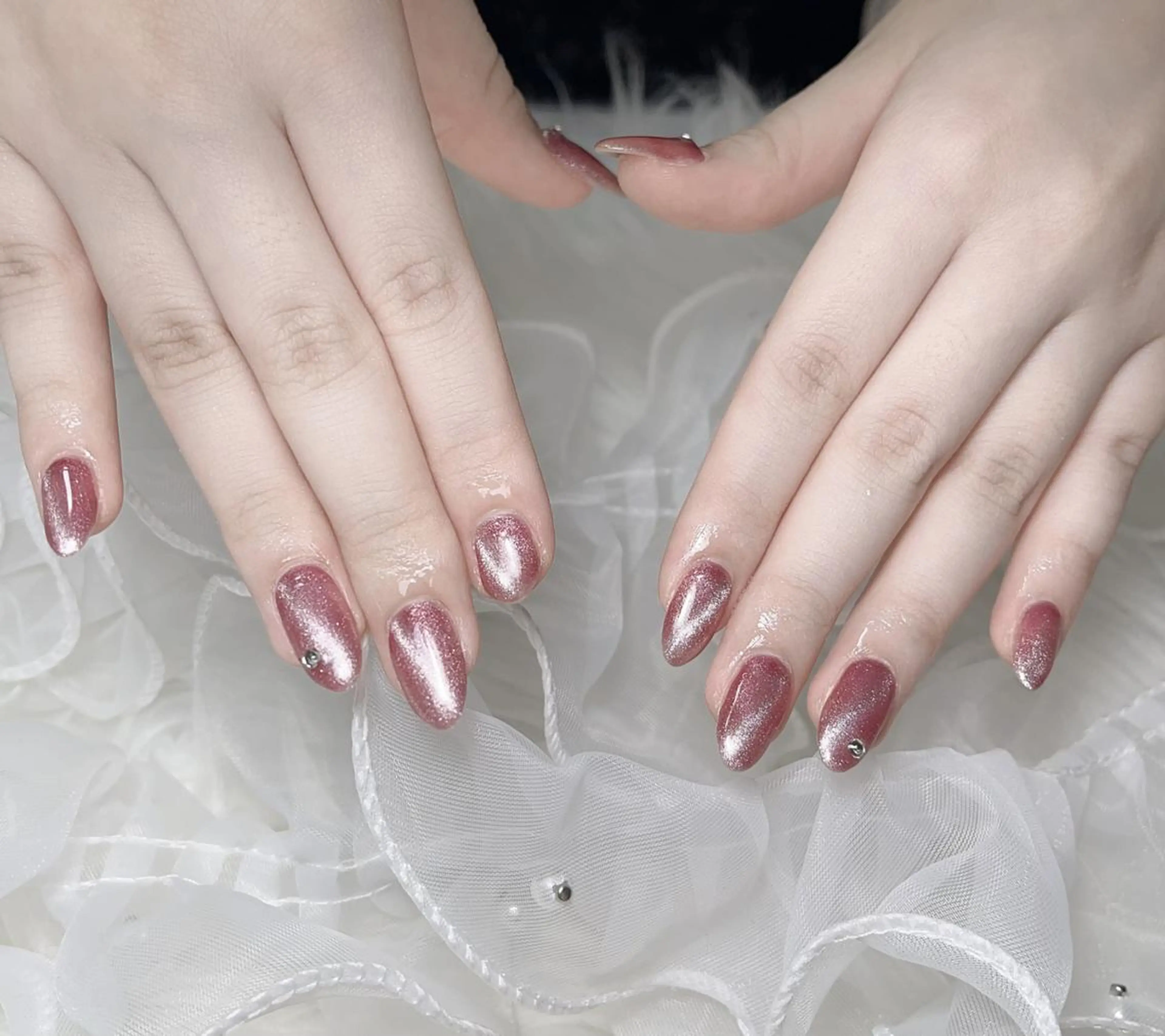 ネイル ハンドネイル 🦋y y Nail 🤍のネイルデザイン