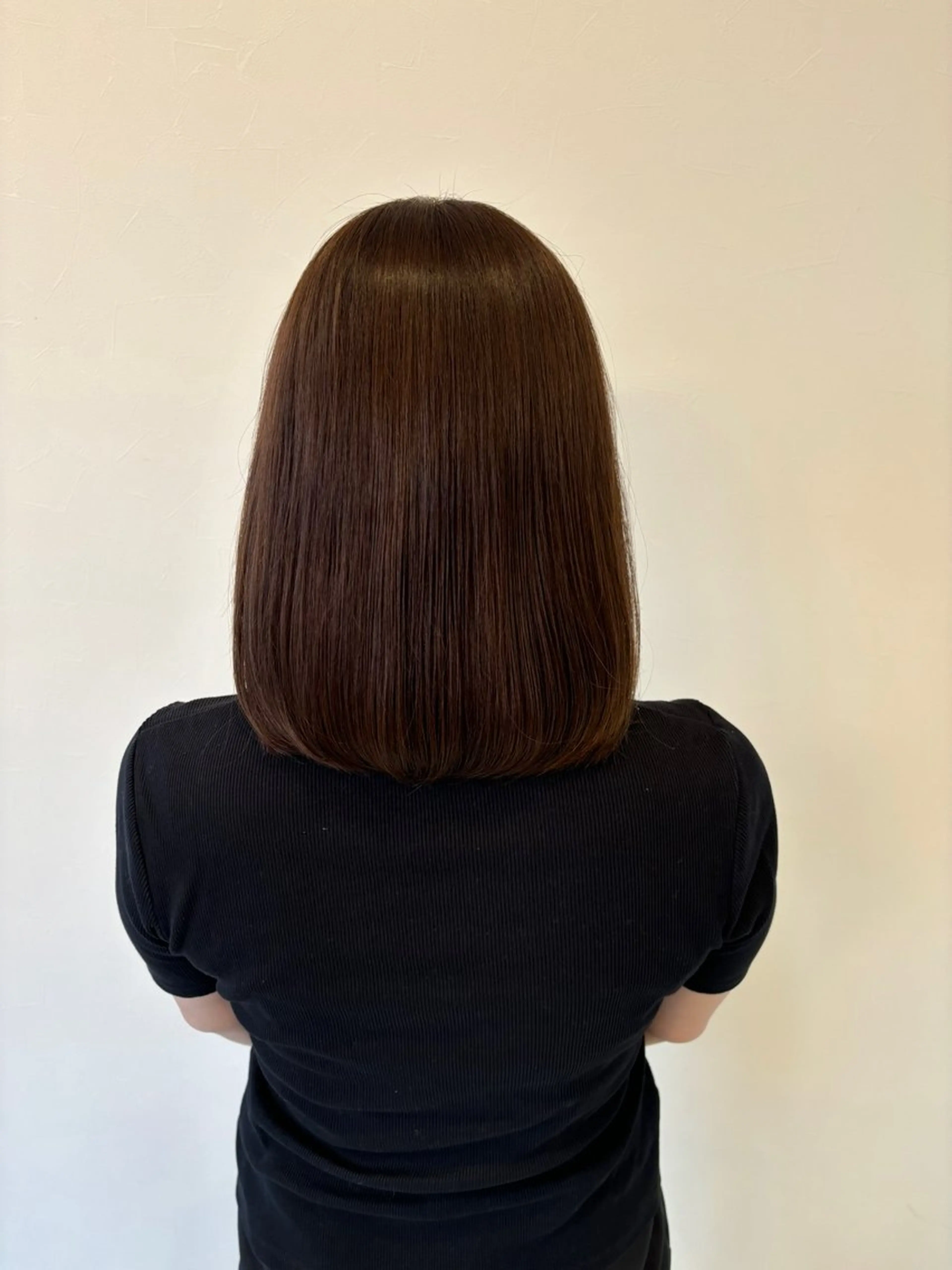 ミディアム カラー カット ヘアカラー トリートメント りか/透明感カラー/ レイヤーカットのヘアスタイル