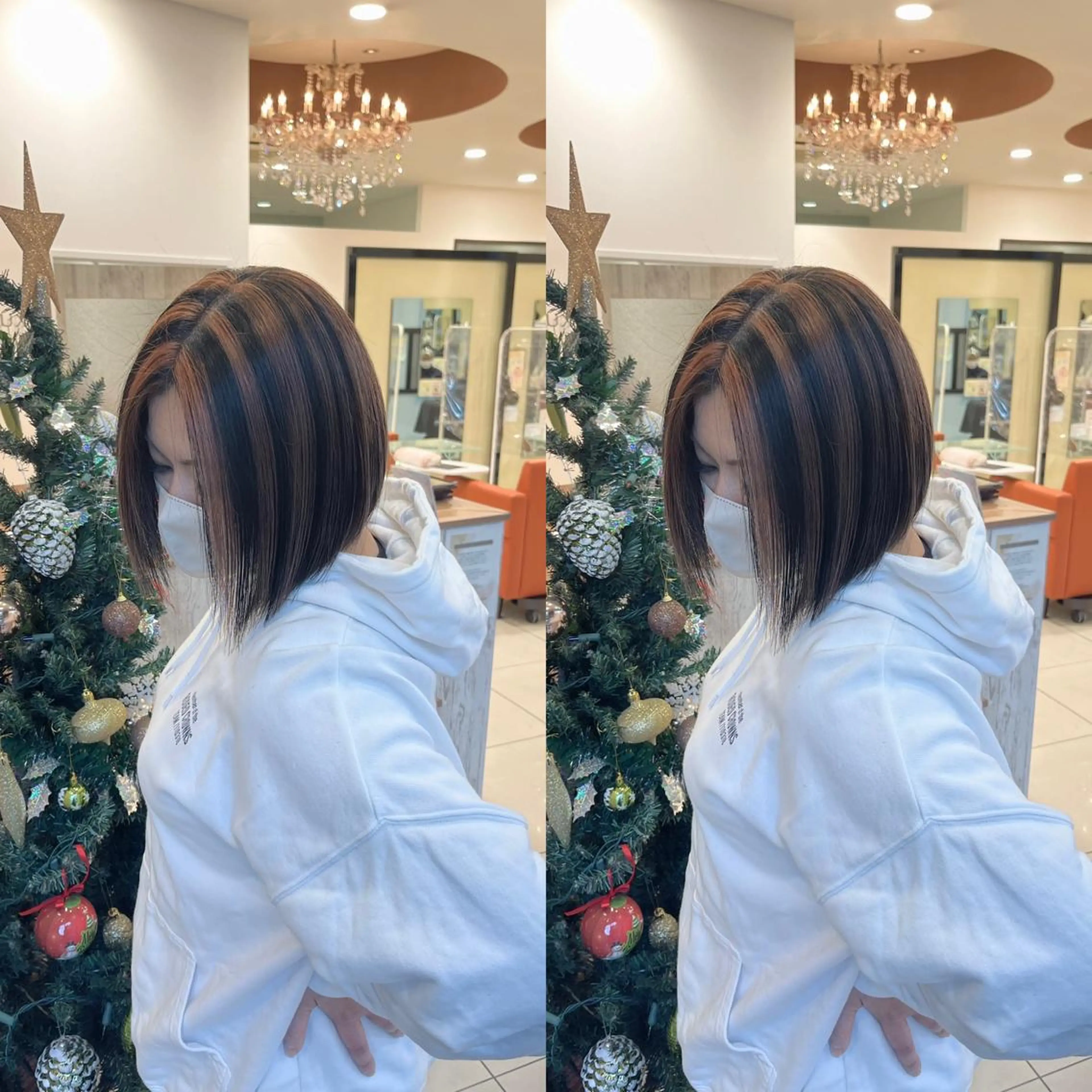 ショート ヘアカラー Y Uのヘアスタイル