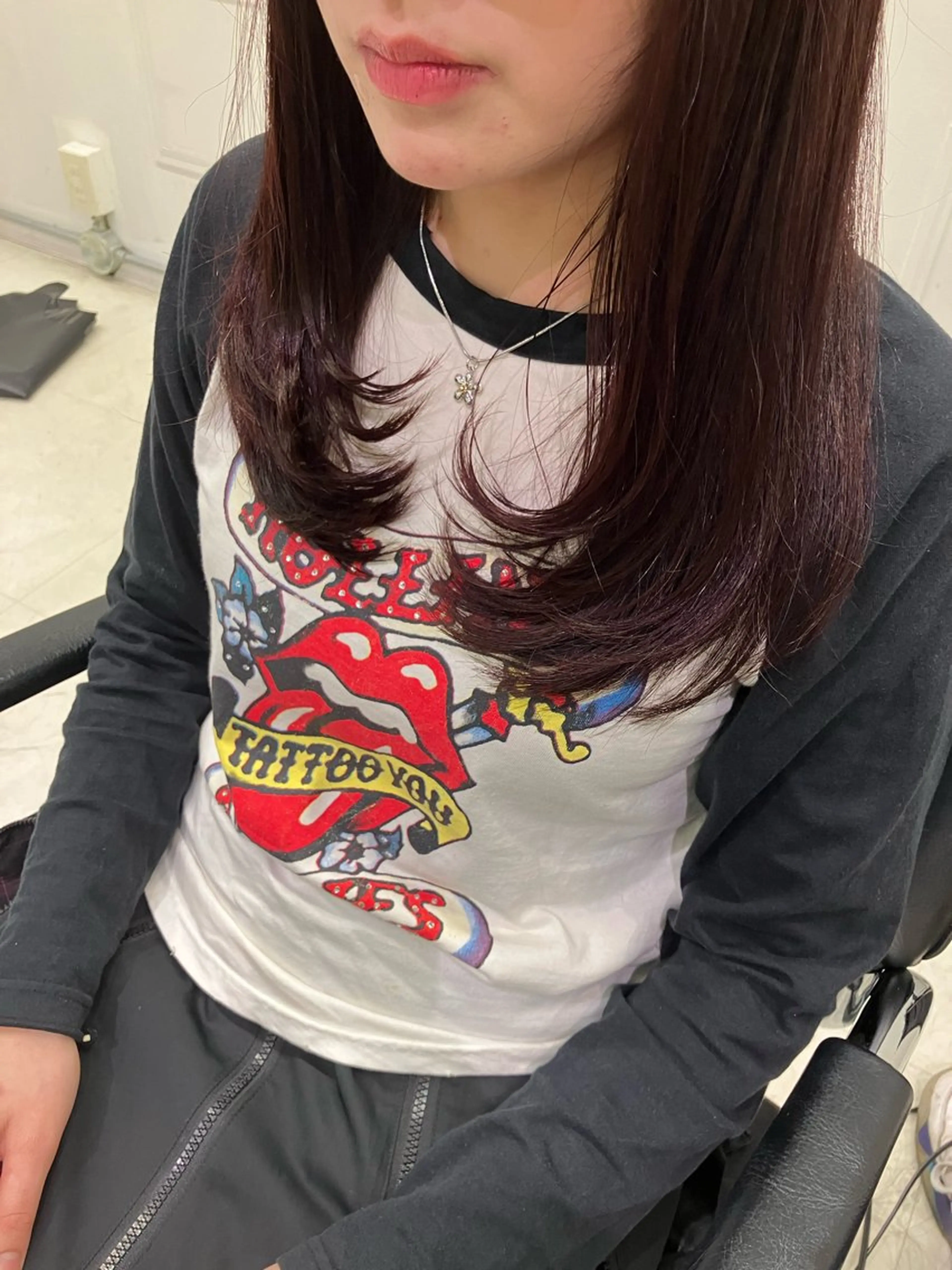 ロング カラー カット ヘアカラー トリートメント 💖ブリーチなし透明 感💖ASAHIのヘアスタイル