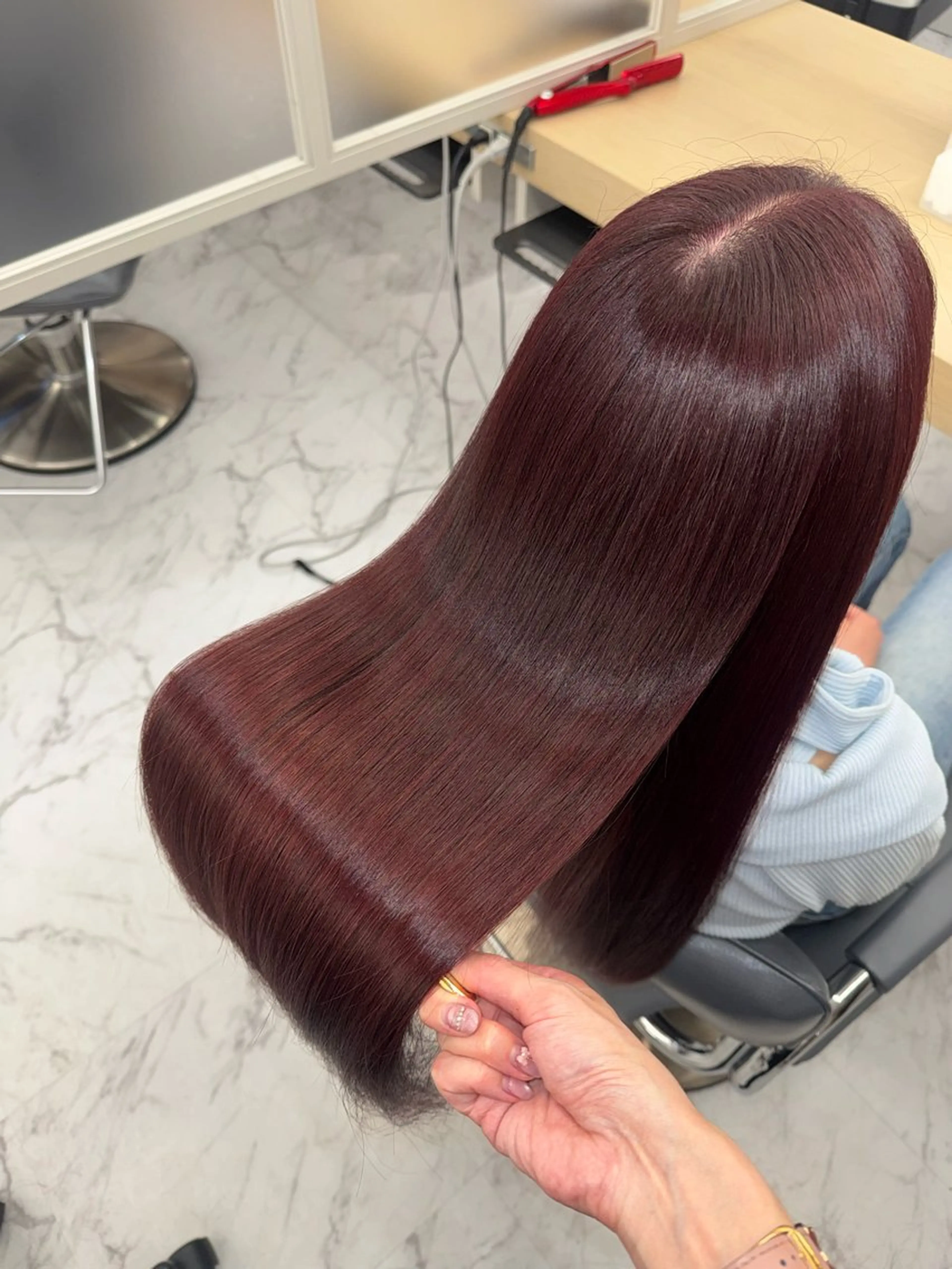 ロング ヘアカラー トリートメント ヘッドスパ 韓国/アイドルヘア 🎀みづきのヘアスタイル